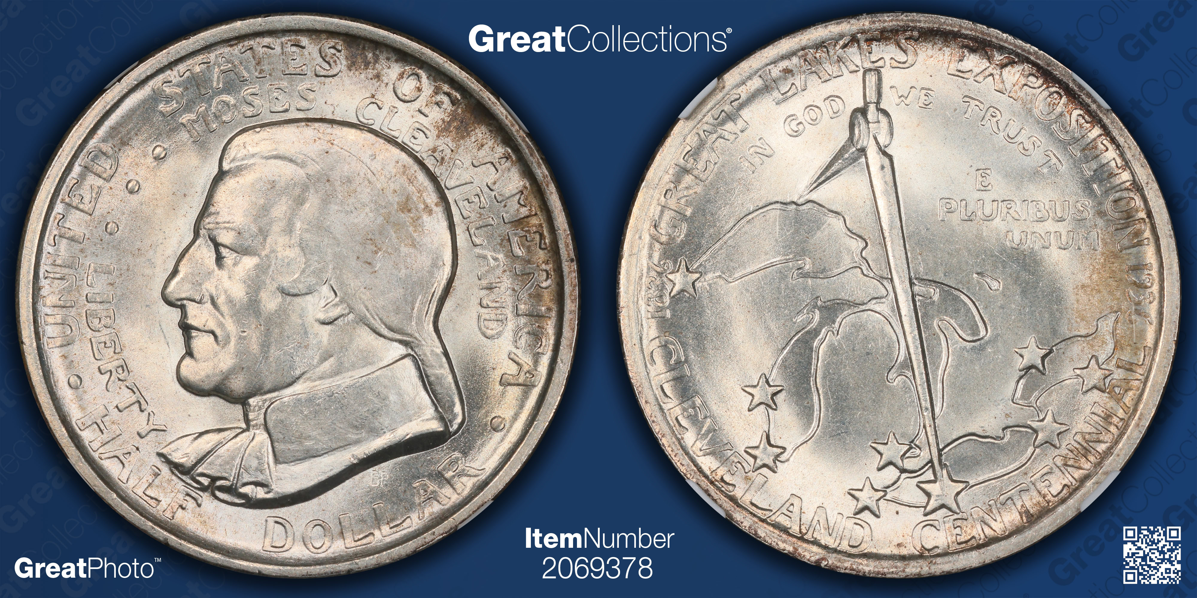 1936 Cleveland Centennial/Great Lakes Exposition Half Dollar NGC