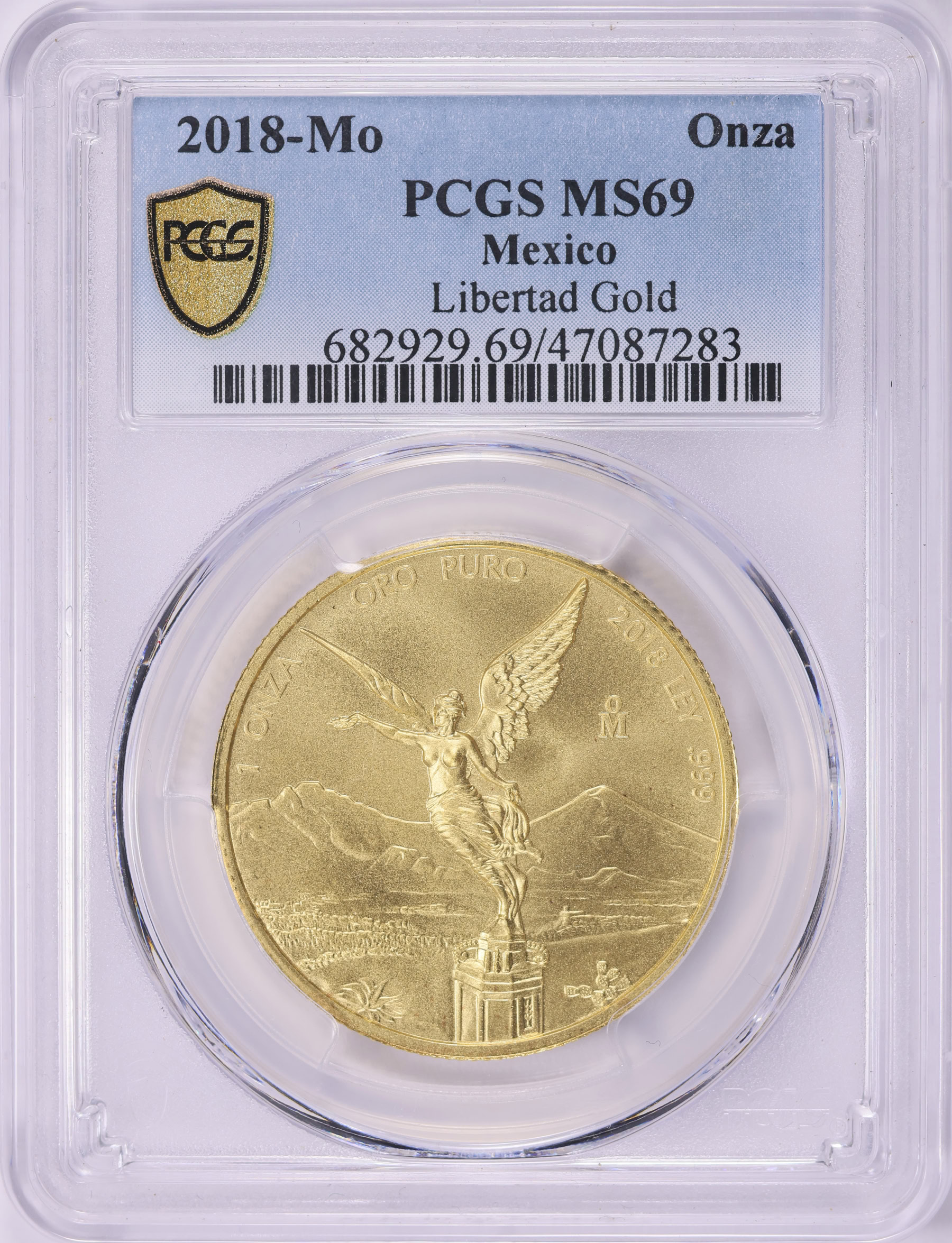 【世界に3枚ARS9 】フリーザ GDPB-44 金箔プロモーション Mexico 2018-Mo Gold Onza Libertad KM-675 PCGS MS-69 (AGW = 0.999