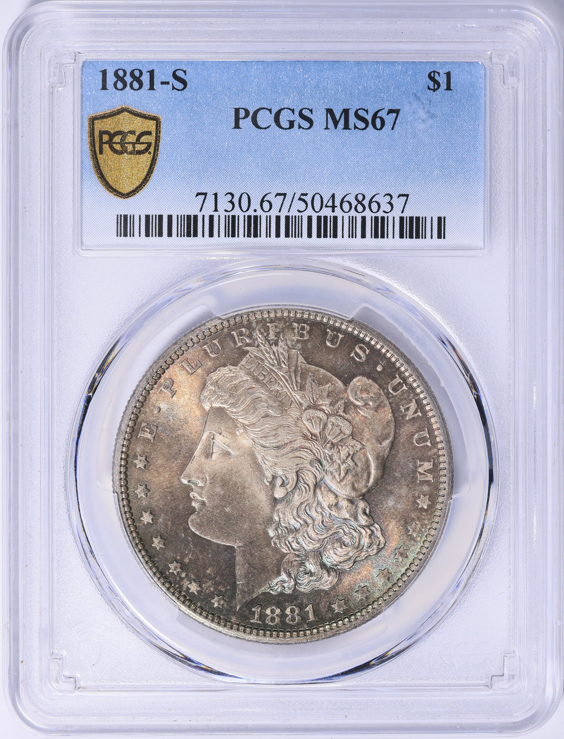 1881-S Morgan Silver Dollar PCGS MS-67 (Toned) (Item 2070987
