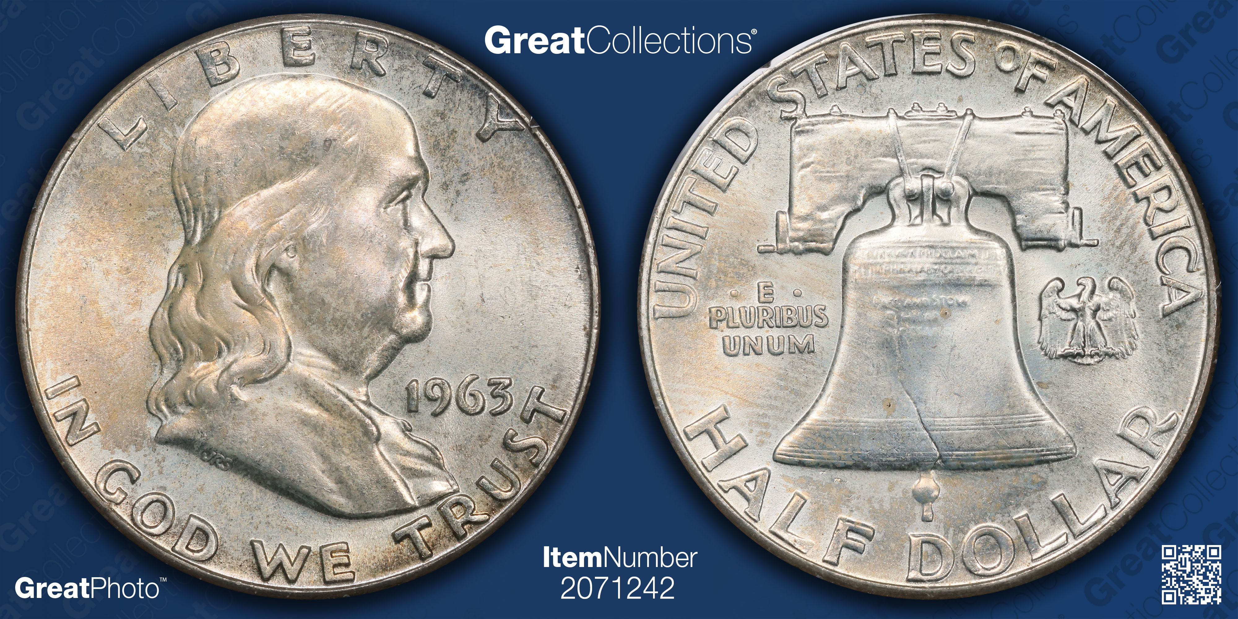 1963 Franklin Half Dollar PCGS MS-63 OGH (1st Gen) (Item 2071242 ...