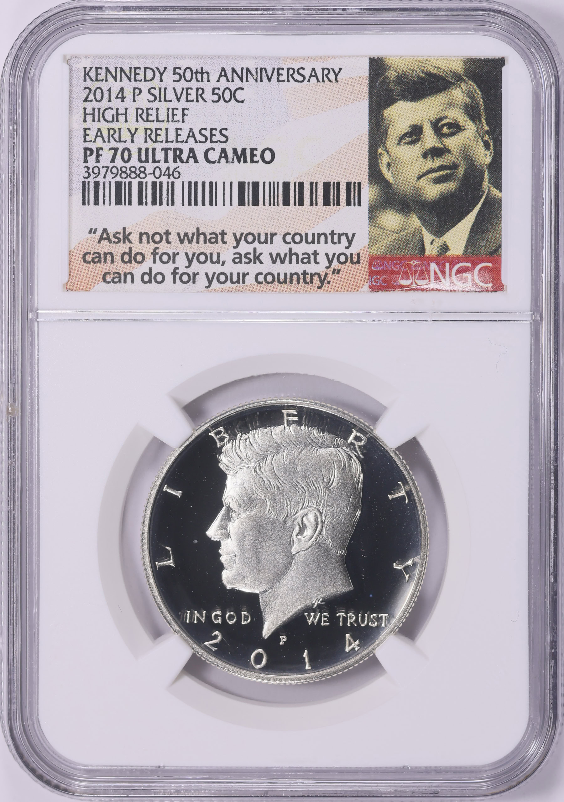 2014-P Kennedy Half Dollar Silver Early Releases 50th Anniversary