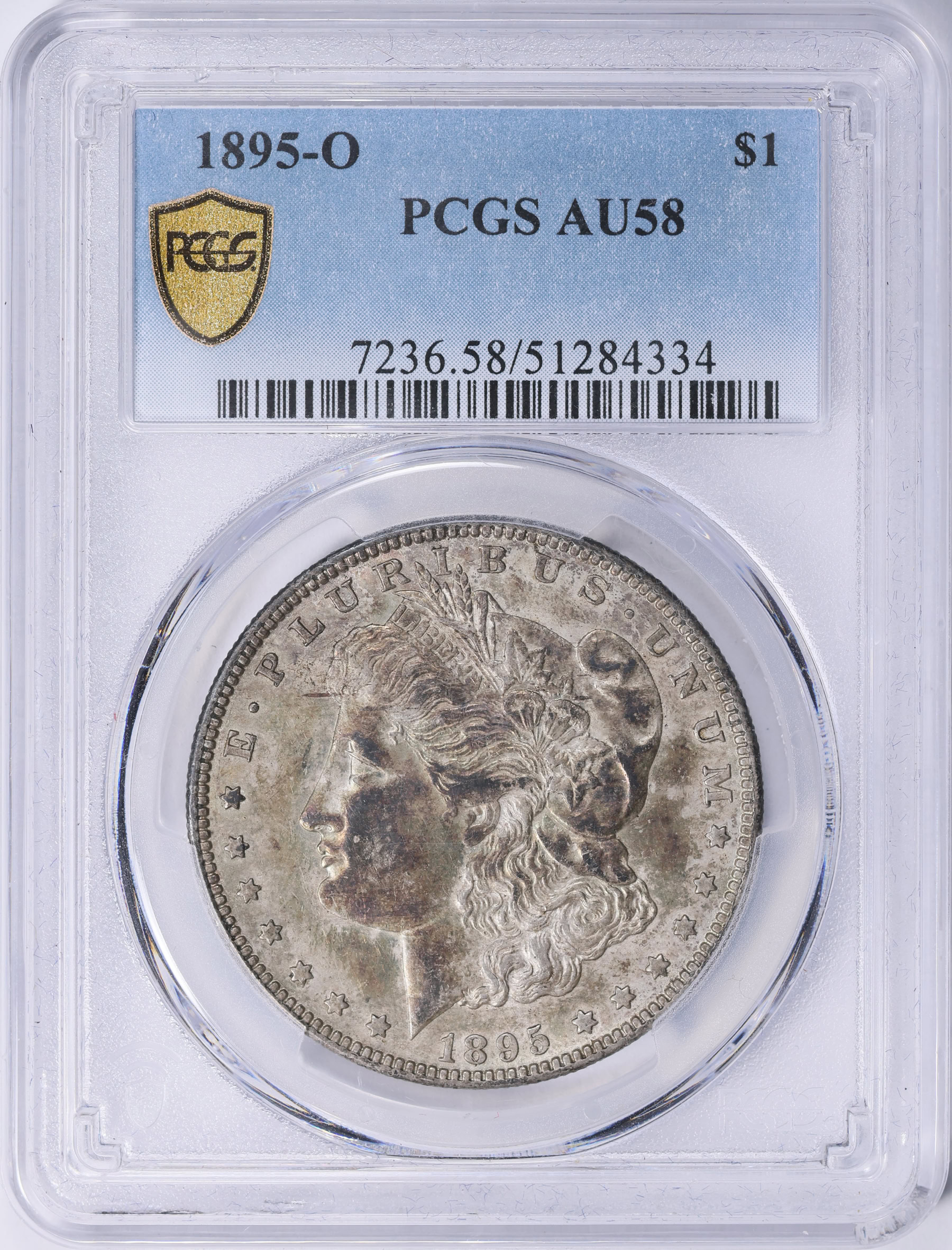 1895-O Morgan Silver Dollar PCGS AU-58 (Toned) (Item 2072770