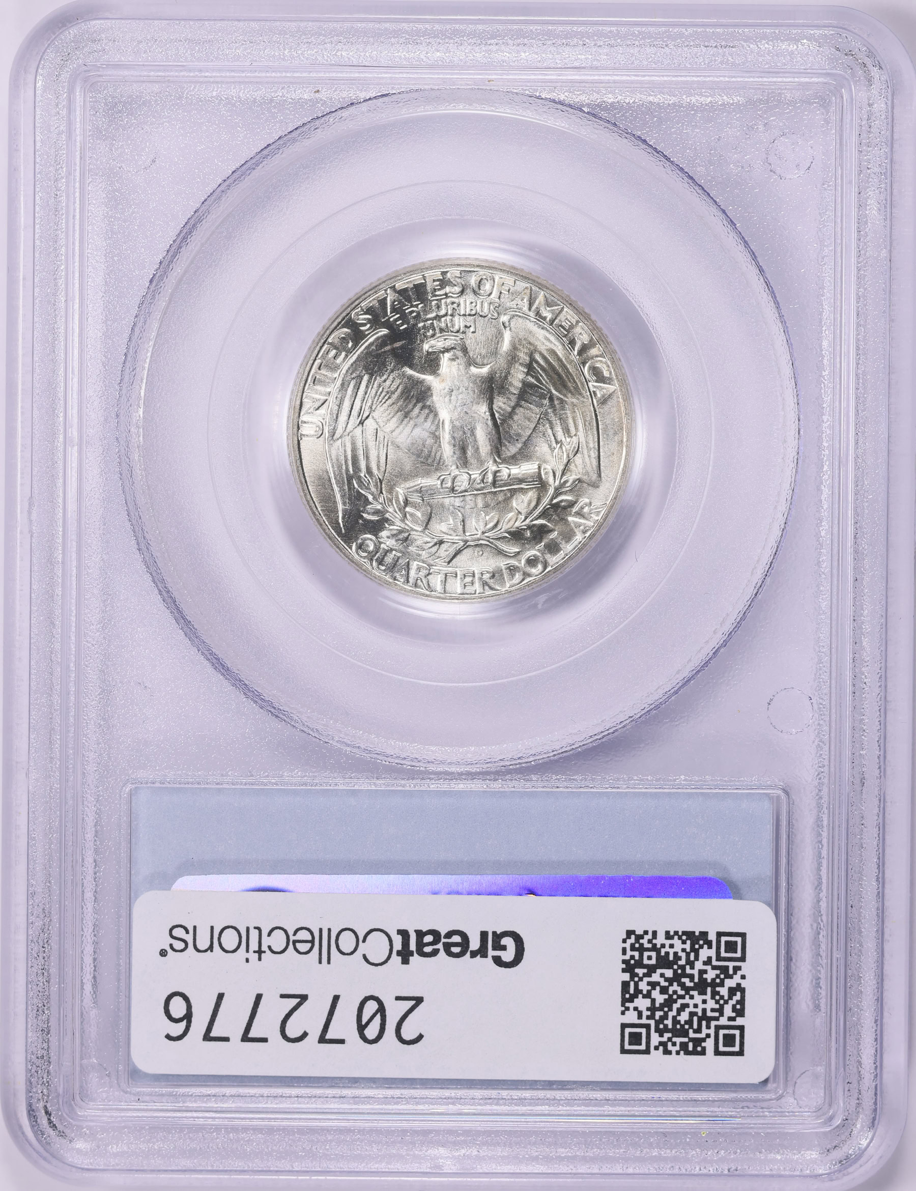 1944-D Washington Quarter PCGS MS-65 (Item 2072776) | GreatCollections ...