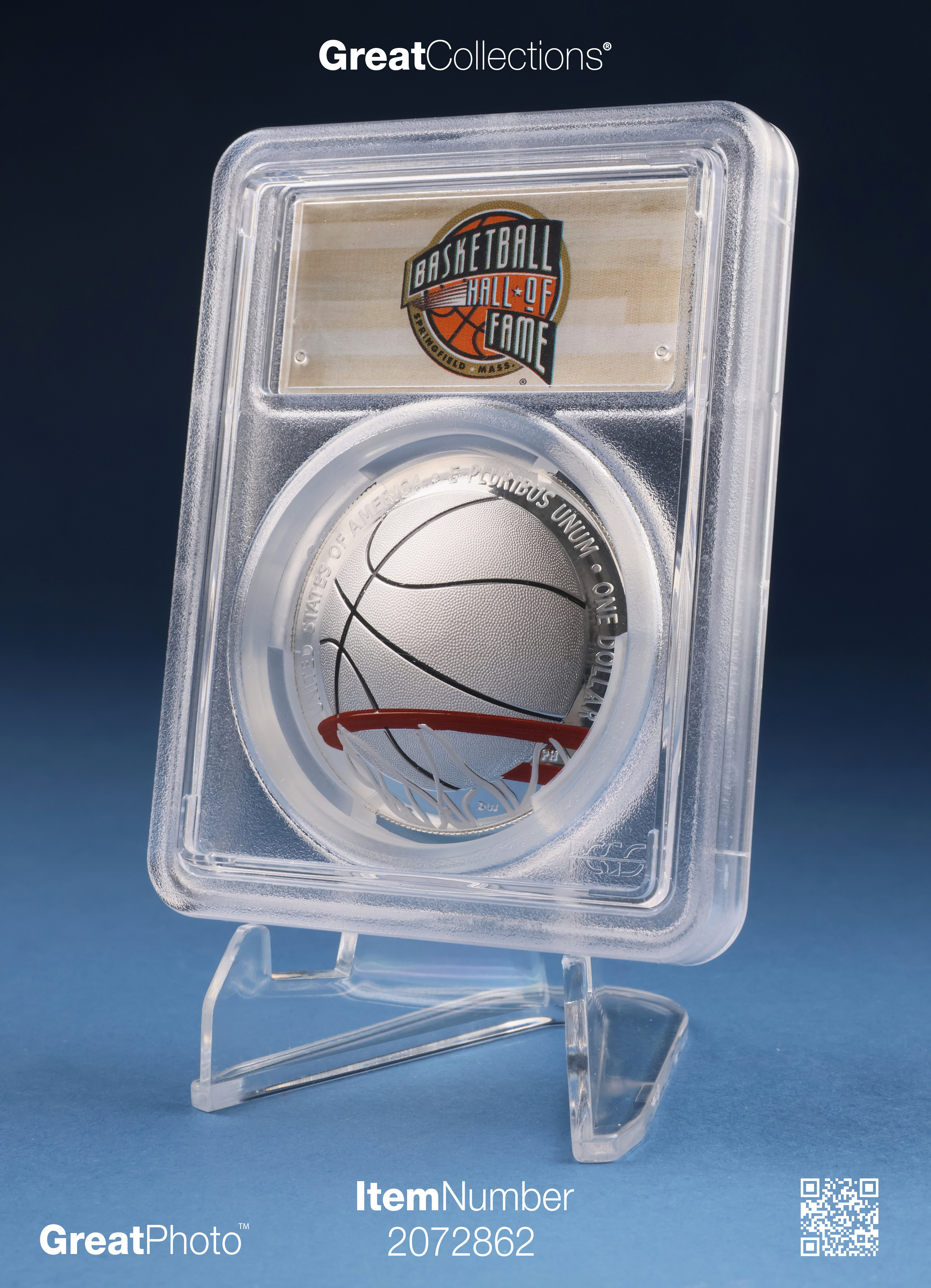 2020-P Basketball Hall of Fame Silver Dollar 1st Official