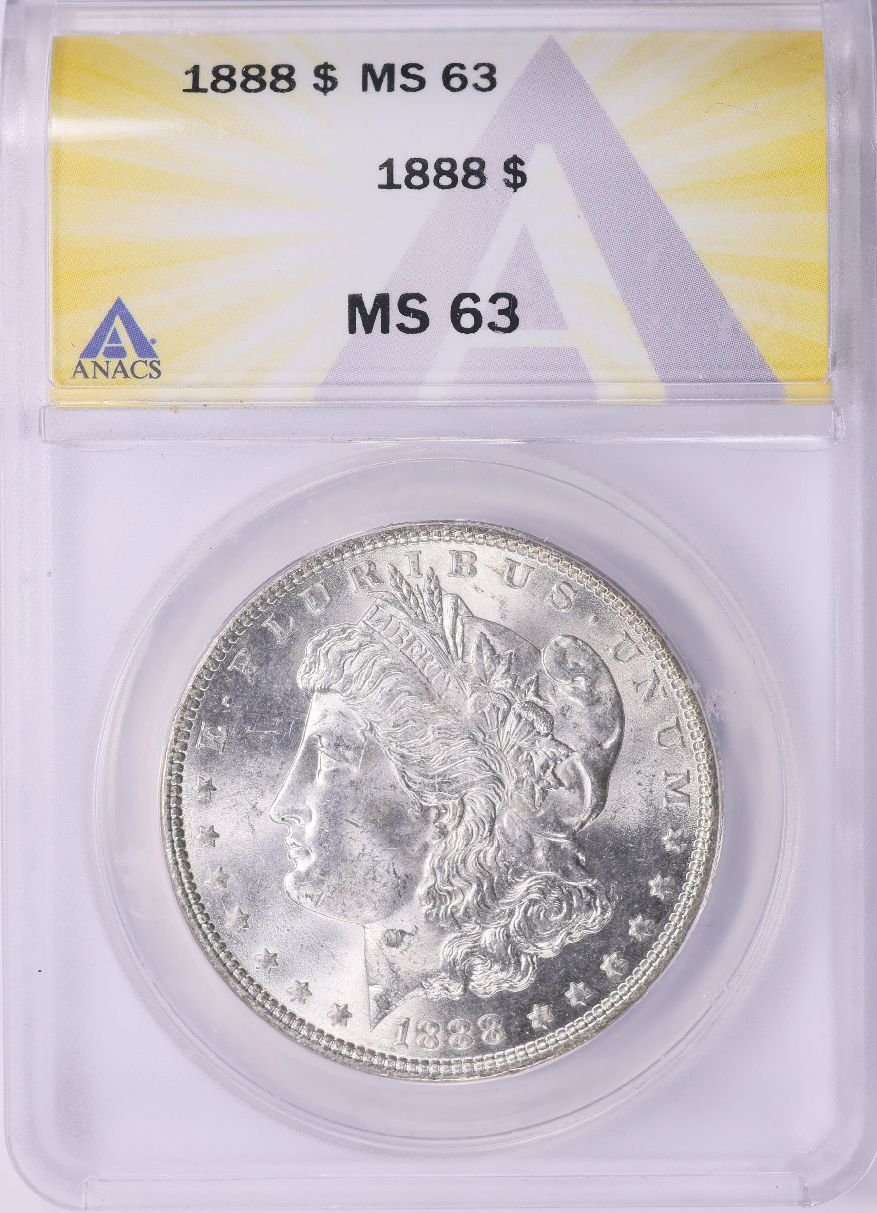 1888 Morgan Silver Dollar ANACS MS-63 (Item 2073075
