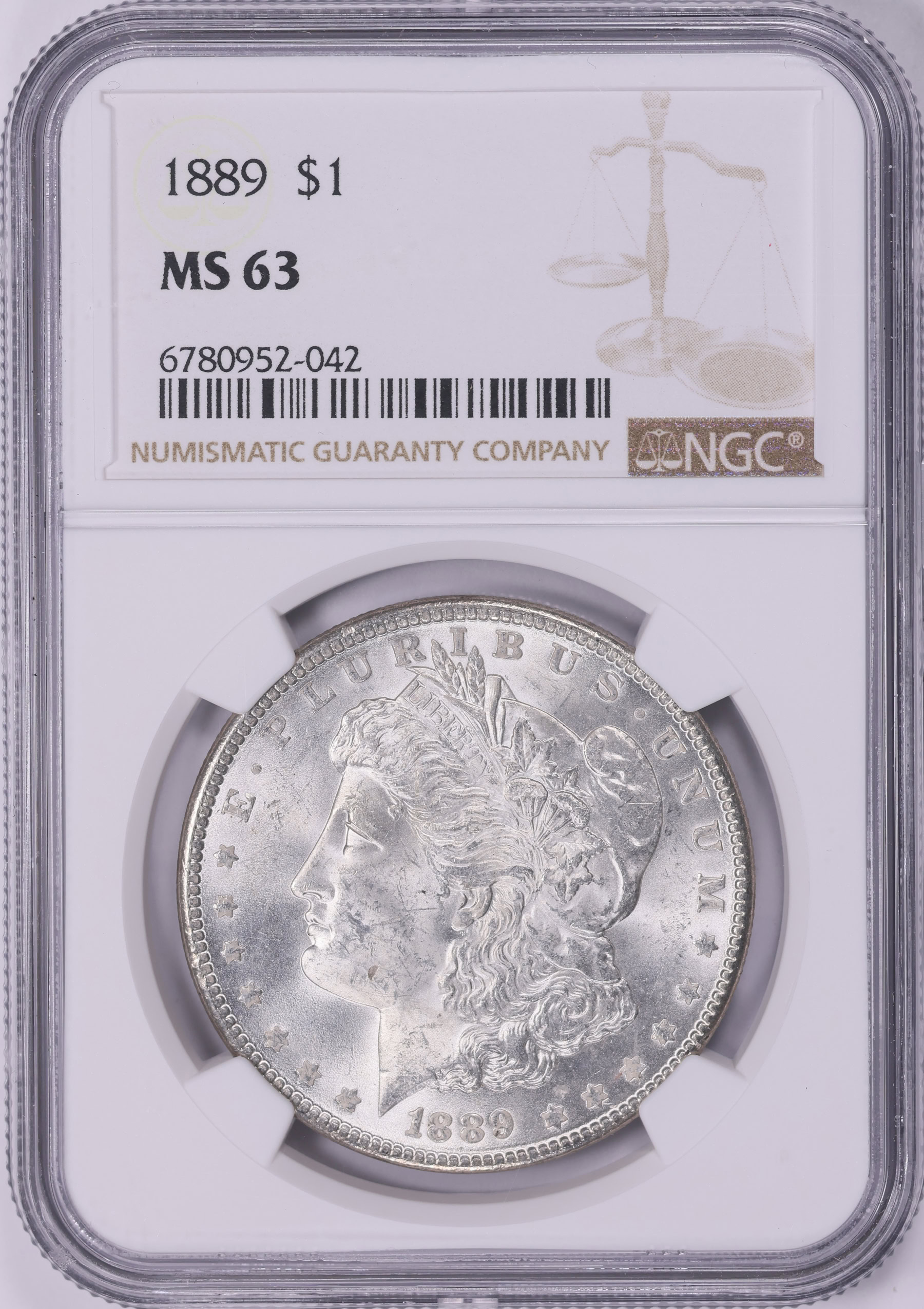1889 Morgan Silver Dollar NGC MS-63 (Item 2073149