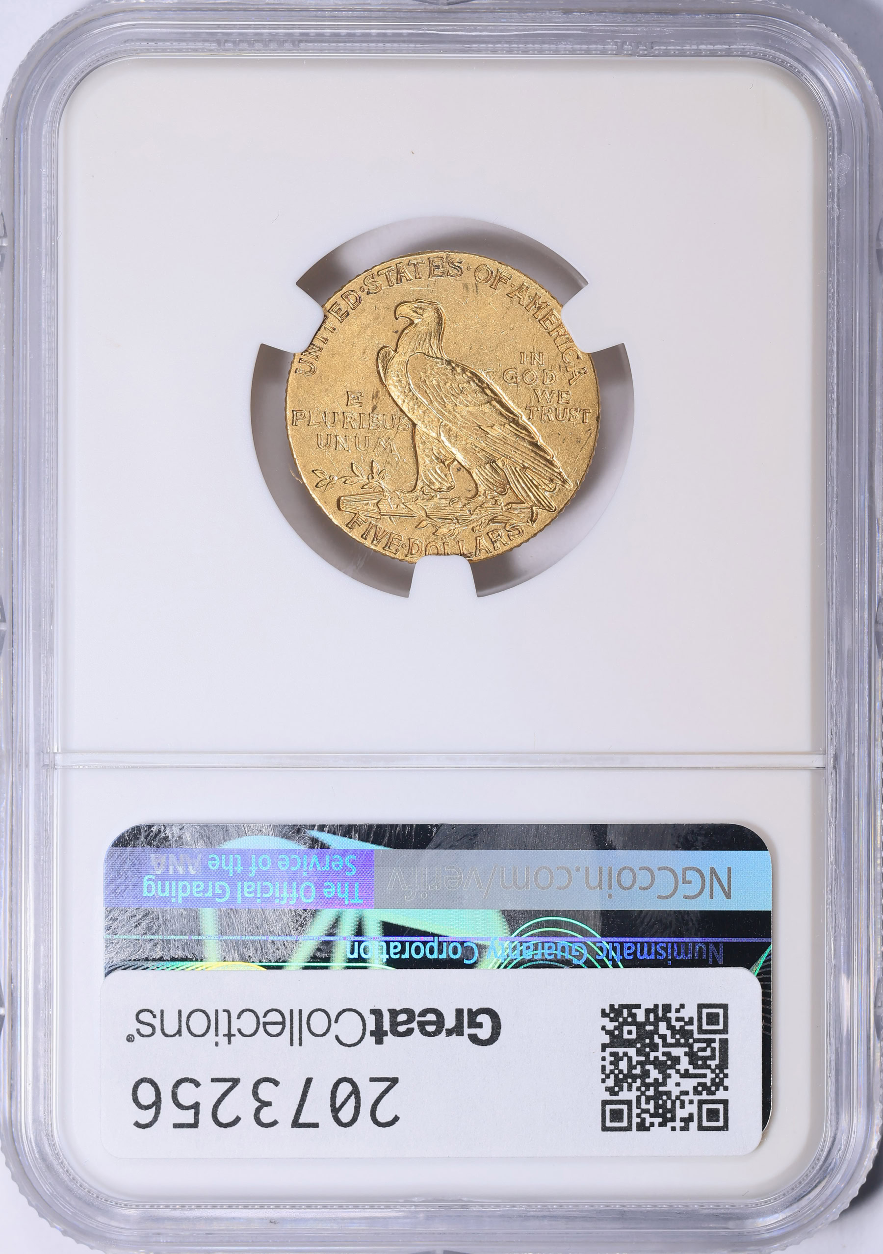 1908 Indian Gold Half Eagle NGC AU-58 (Lambert Collection) (Item