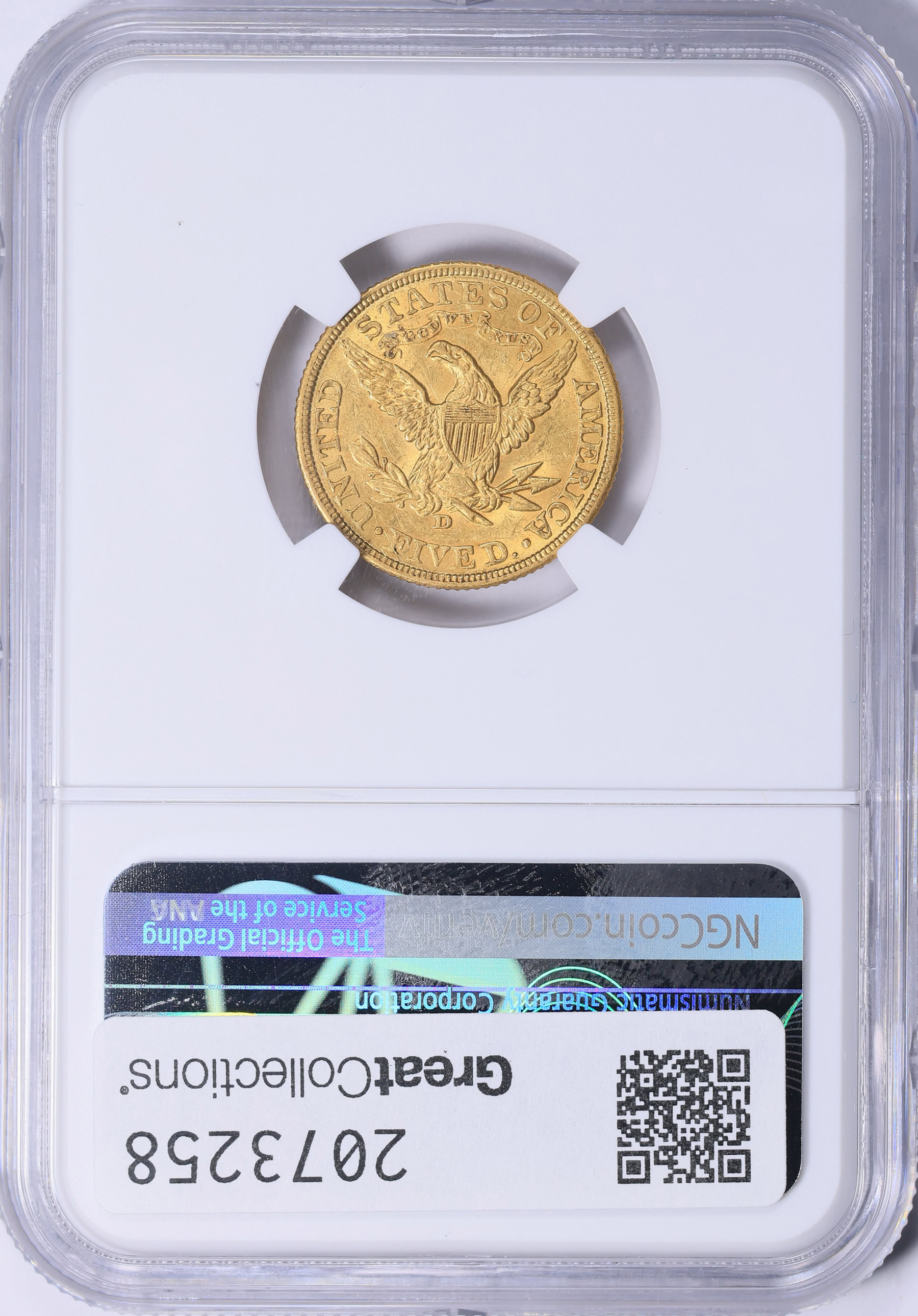 1906-D Liberty Gold Half Eagle NGC AU-58 (Lambert Collection