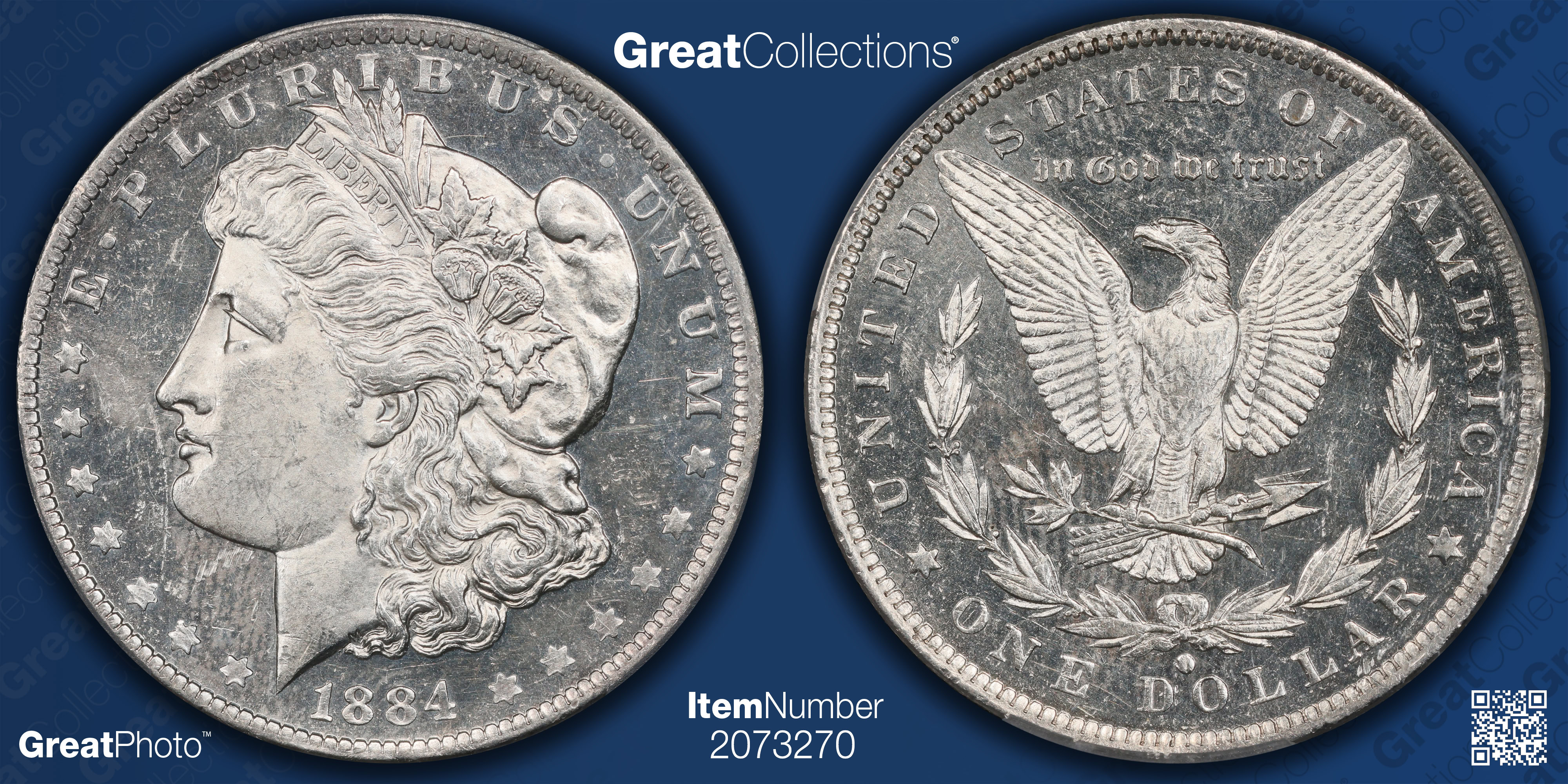 1884-O Morgan Silver Dollar PCGS MS-63 DMPL (Item 2073270