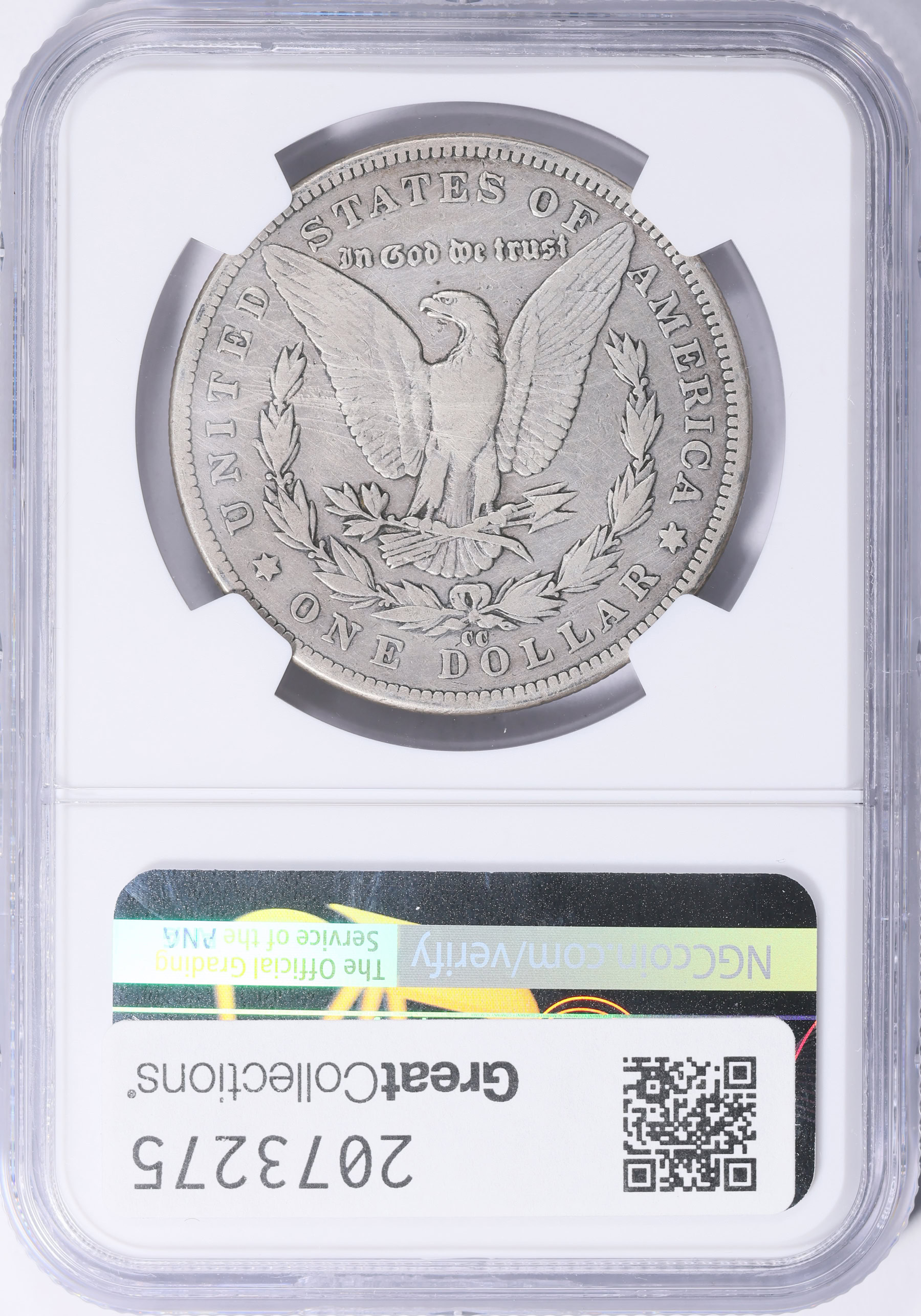 1889-CC Morgan Silver Dollar NGC Fine Details (Item 2073275