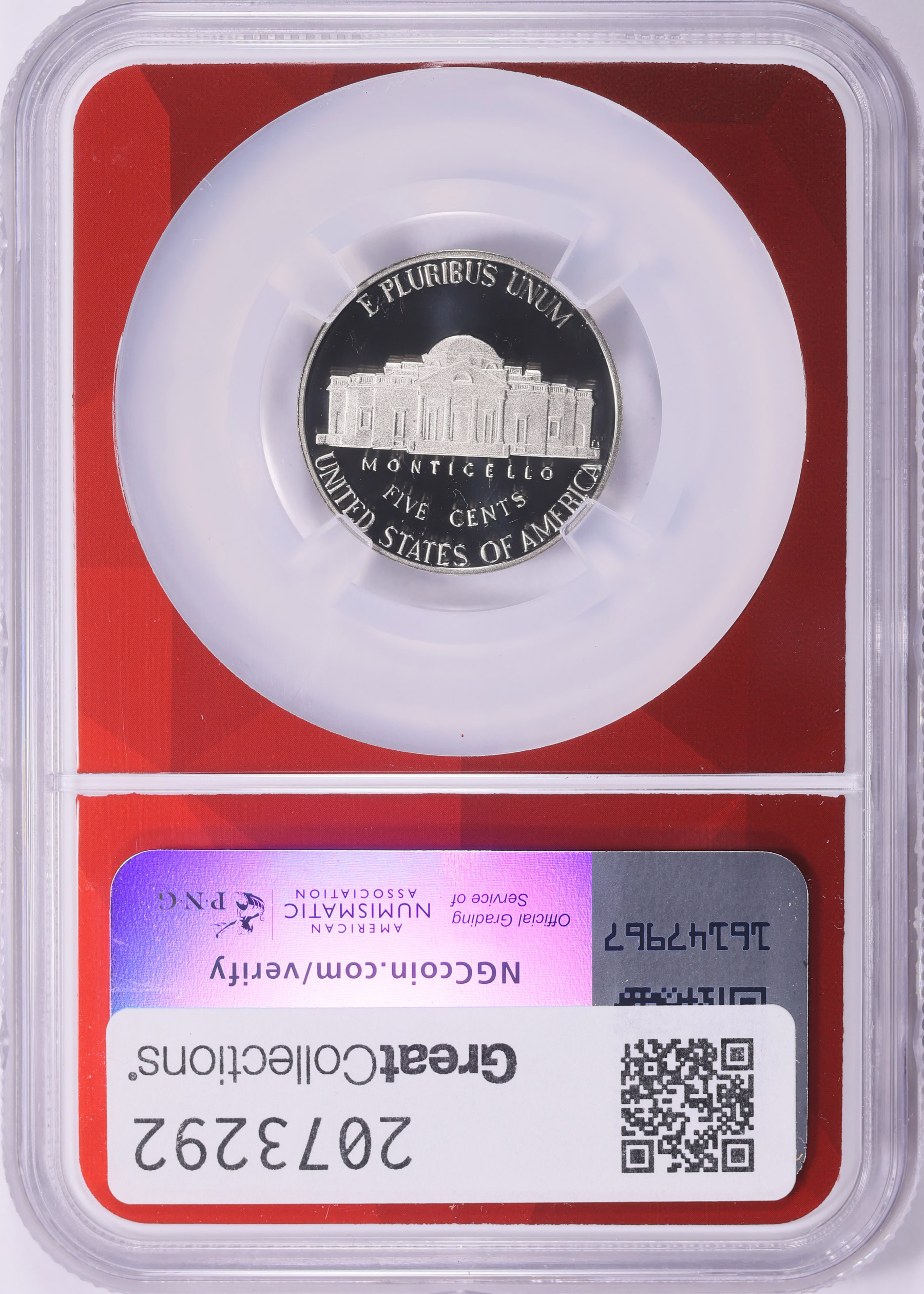 2025-S Jefferson Nickel NGC Proof-69 UC (EDC Red Core) | NGC Cert