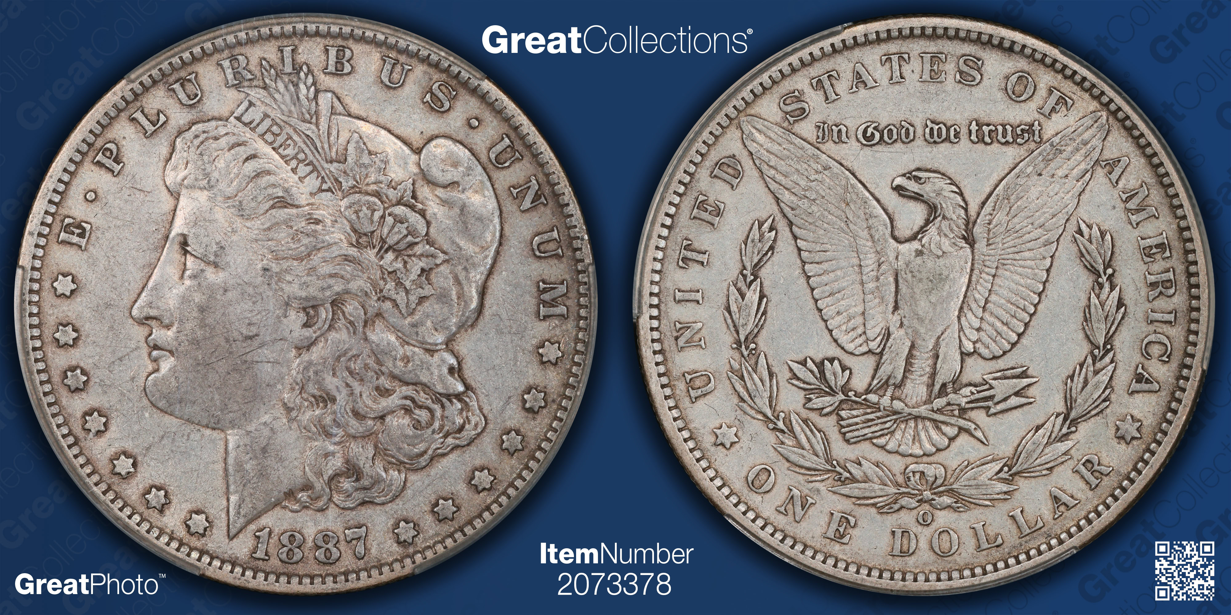 1887-O Morgan Silver Dollar CACG XF-40 (Item 2073378 ...