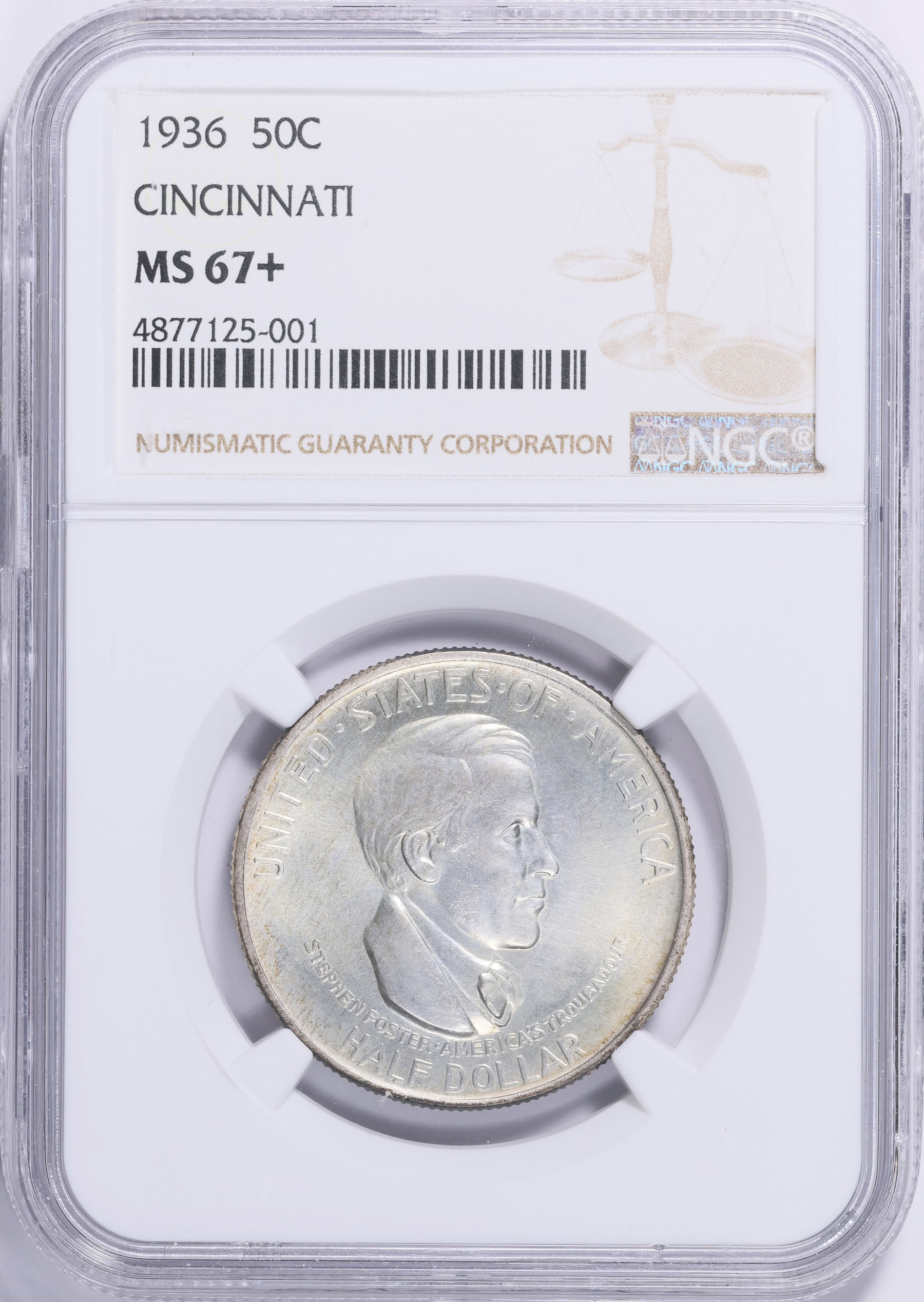 1936 Cincinnati Music Center Half Dollar NGC MS-67+ (Item 2073413