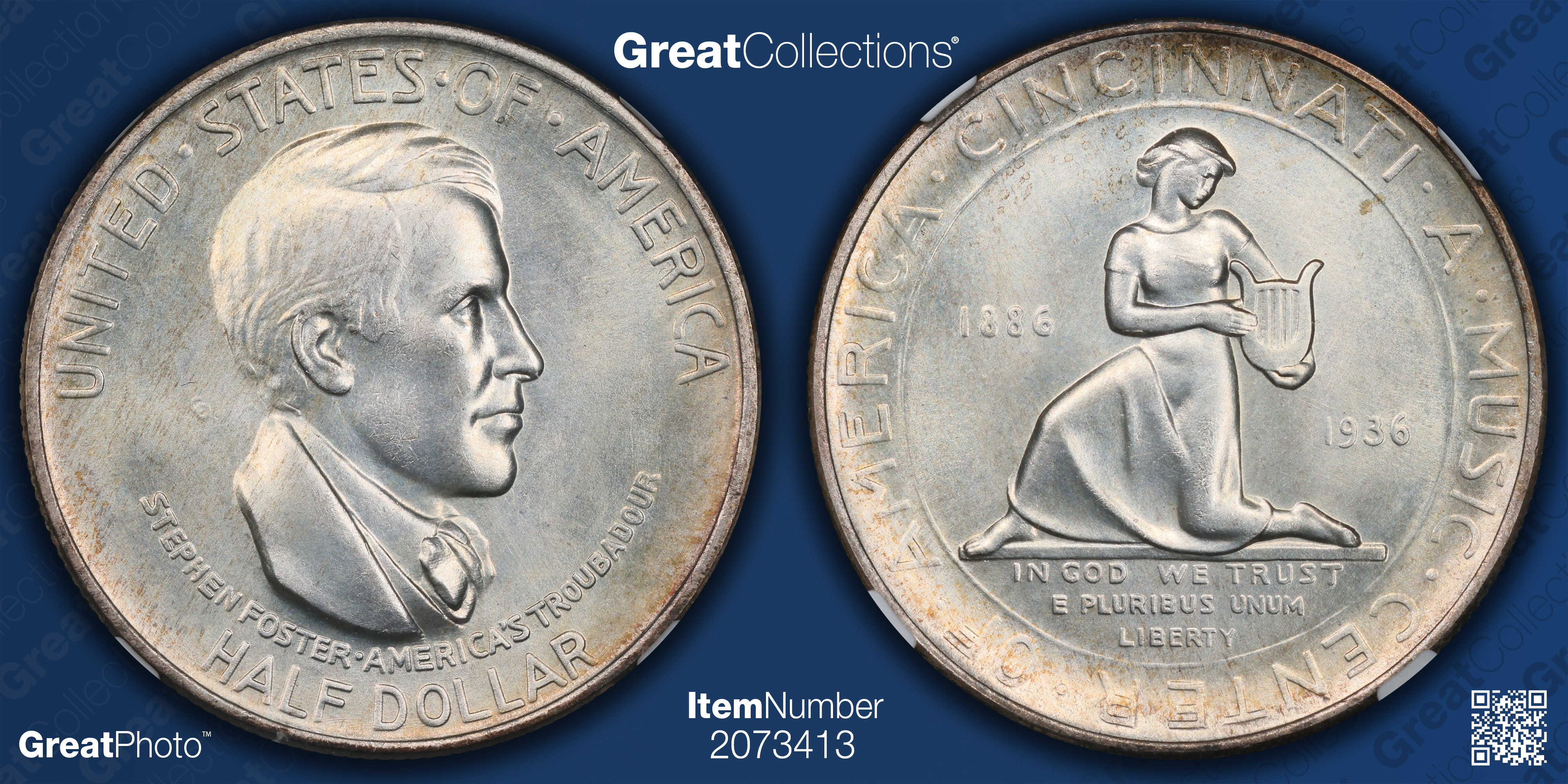 1936 Cincinnati Music Center Half Dollar NGC MS-67+ (Item 2073413