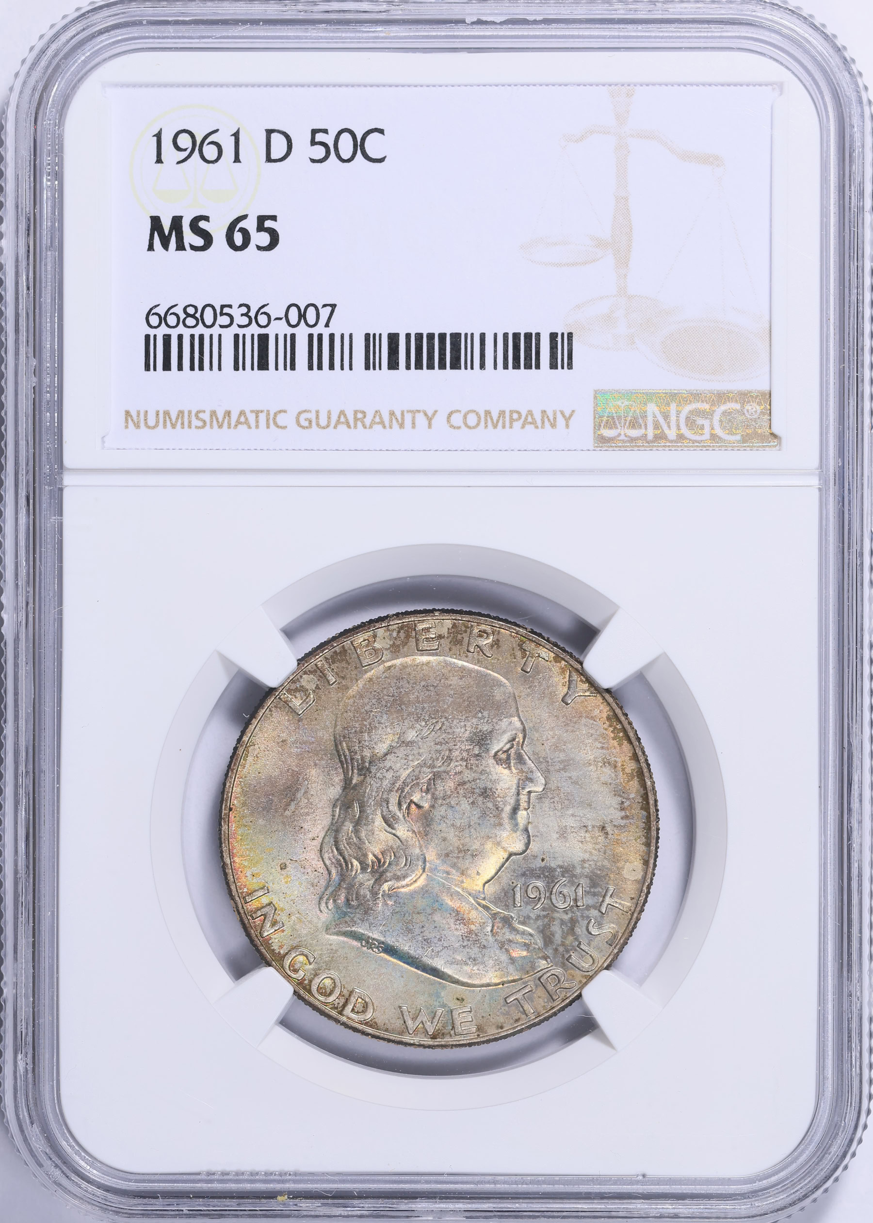 1961-D Franklin Half Dollar MS-65 PCGS 【公式通販】