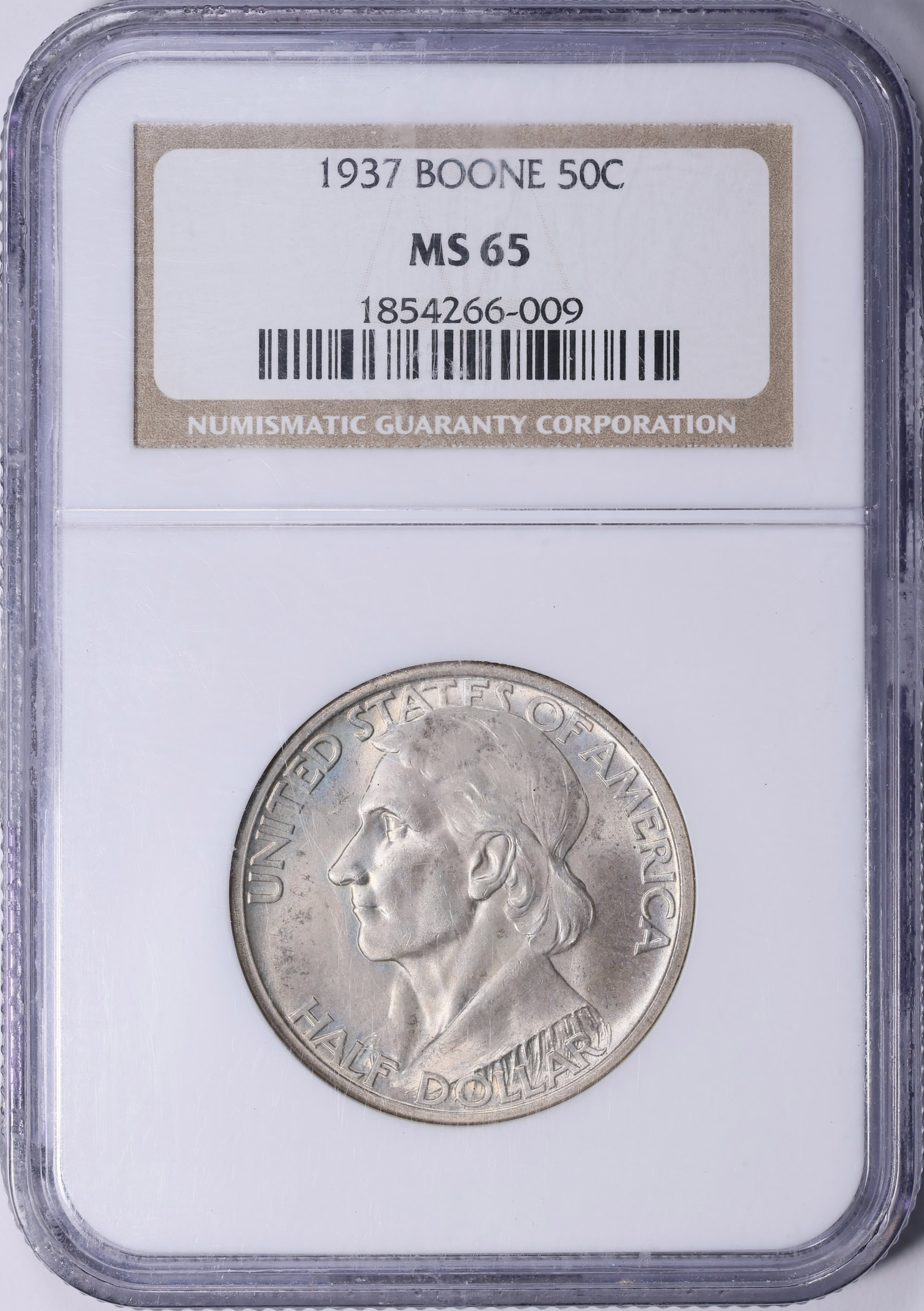 1937 Daniel Boone Bicentennial Half Dollar NGC MS-65 (Item 2074595