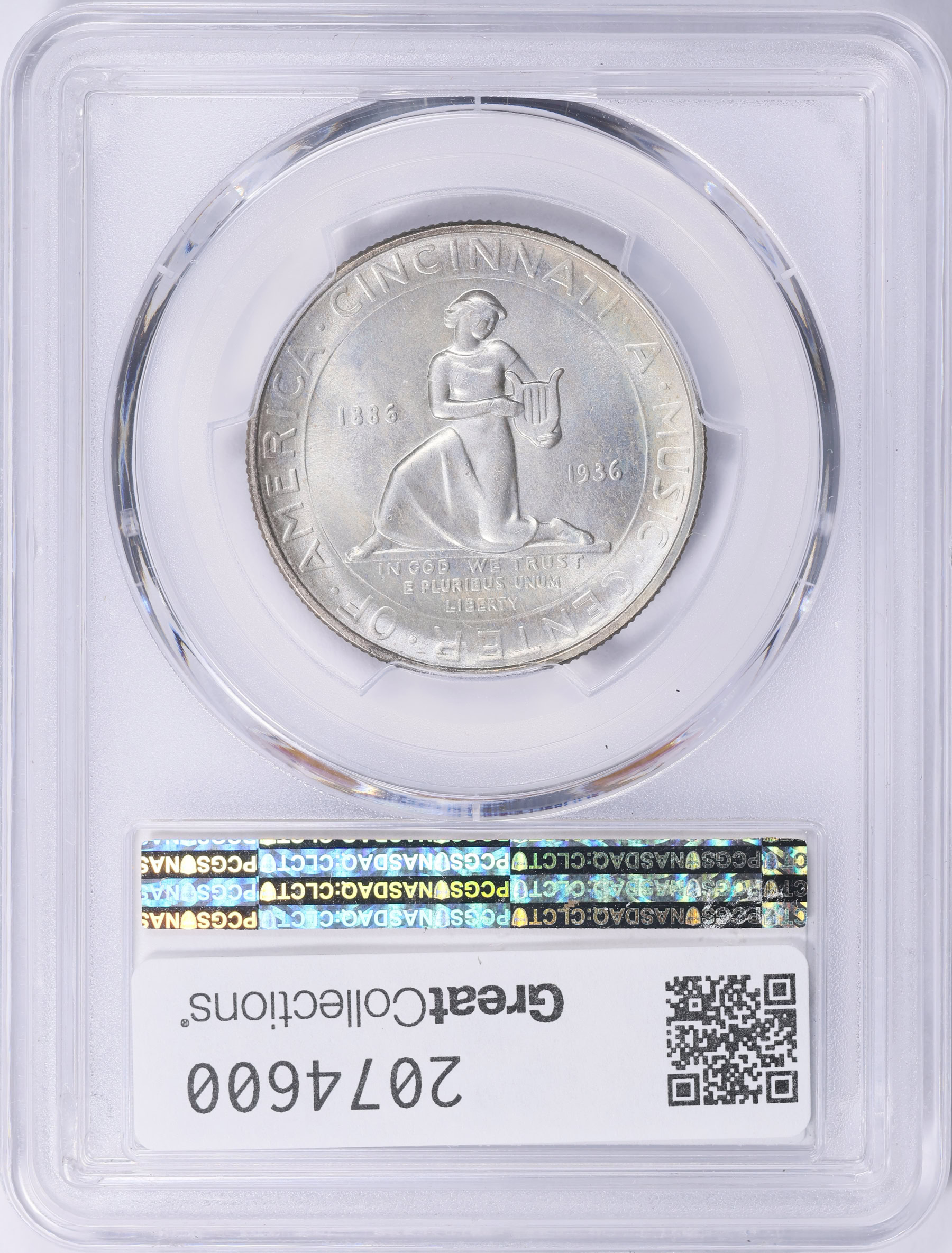 1936 Cincinnati Music Center Half Dollar PCGS MS-65 (Item 2074600