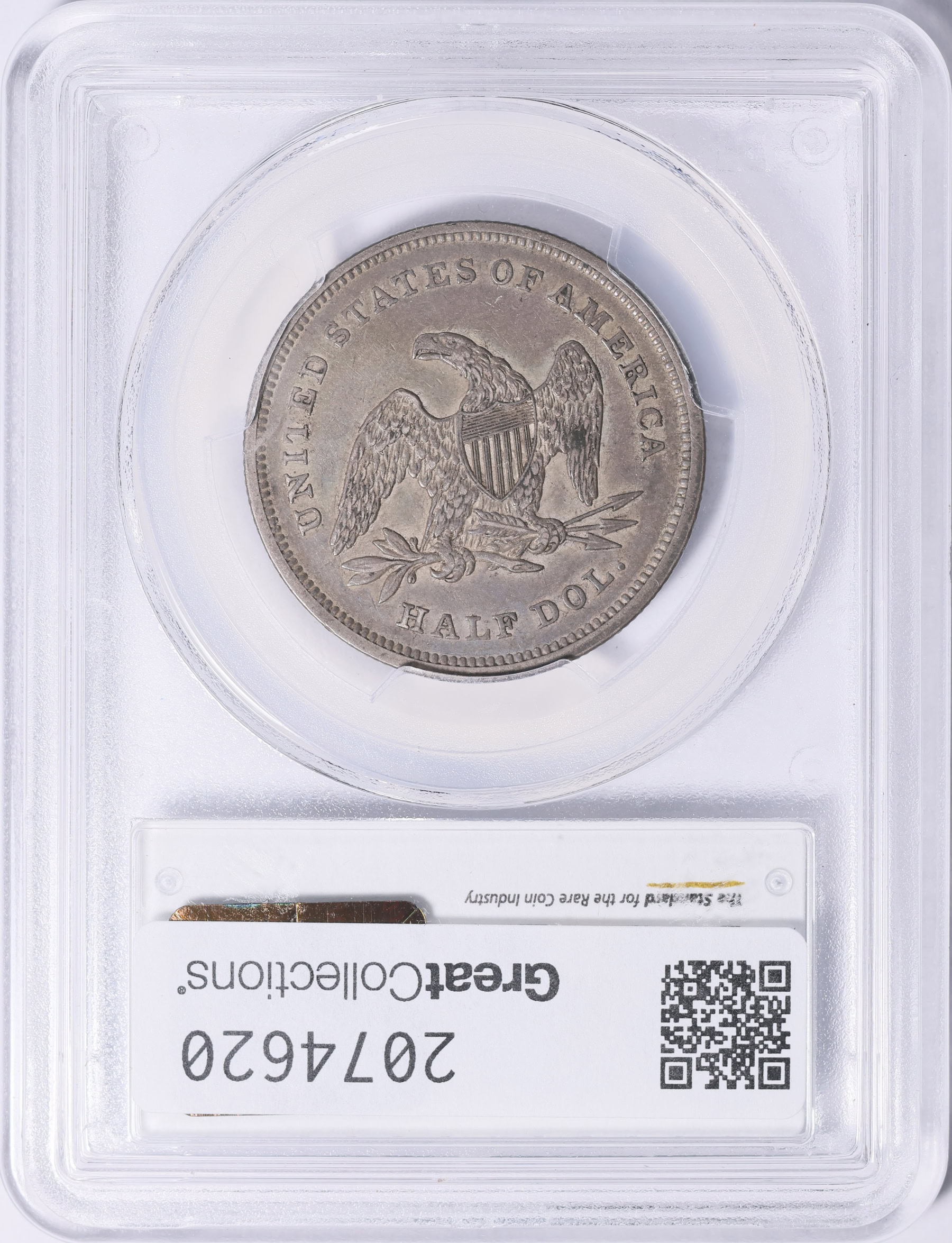 1840 Seated Liberty Half Dollar Reverse of 1839 PCGS XF-45 (Toned