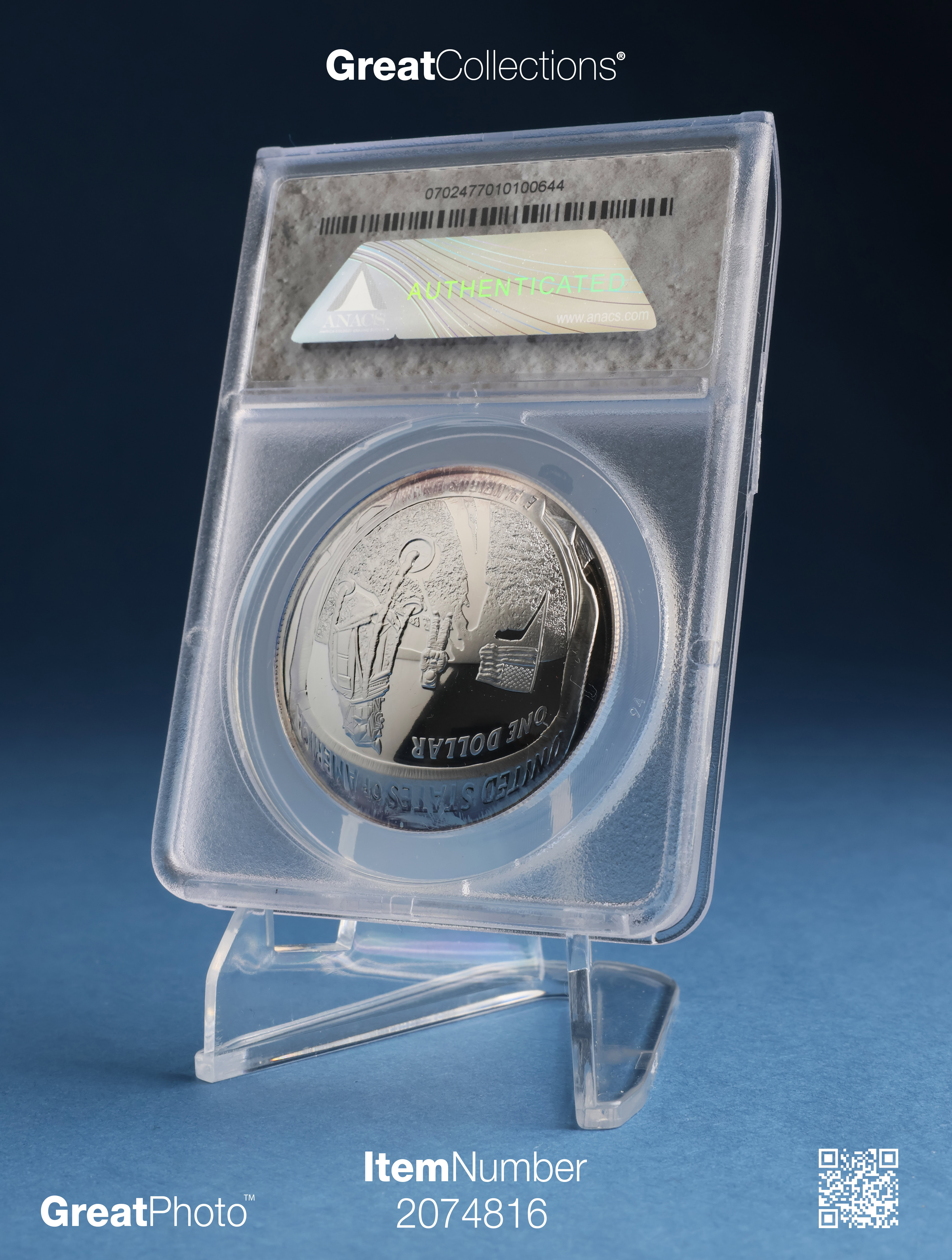 2019-P Apollo 11 50th Anniversary Silver Dollar First Day of Issue ...
