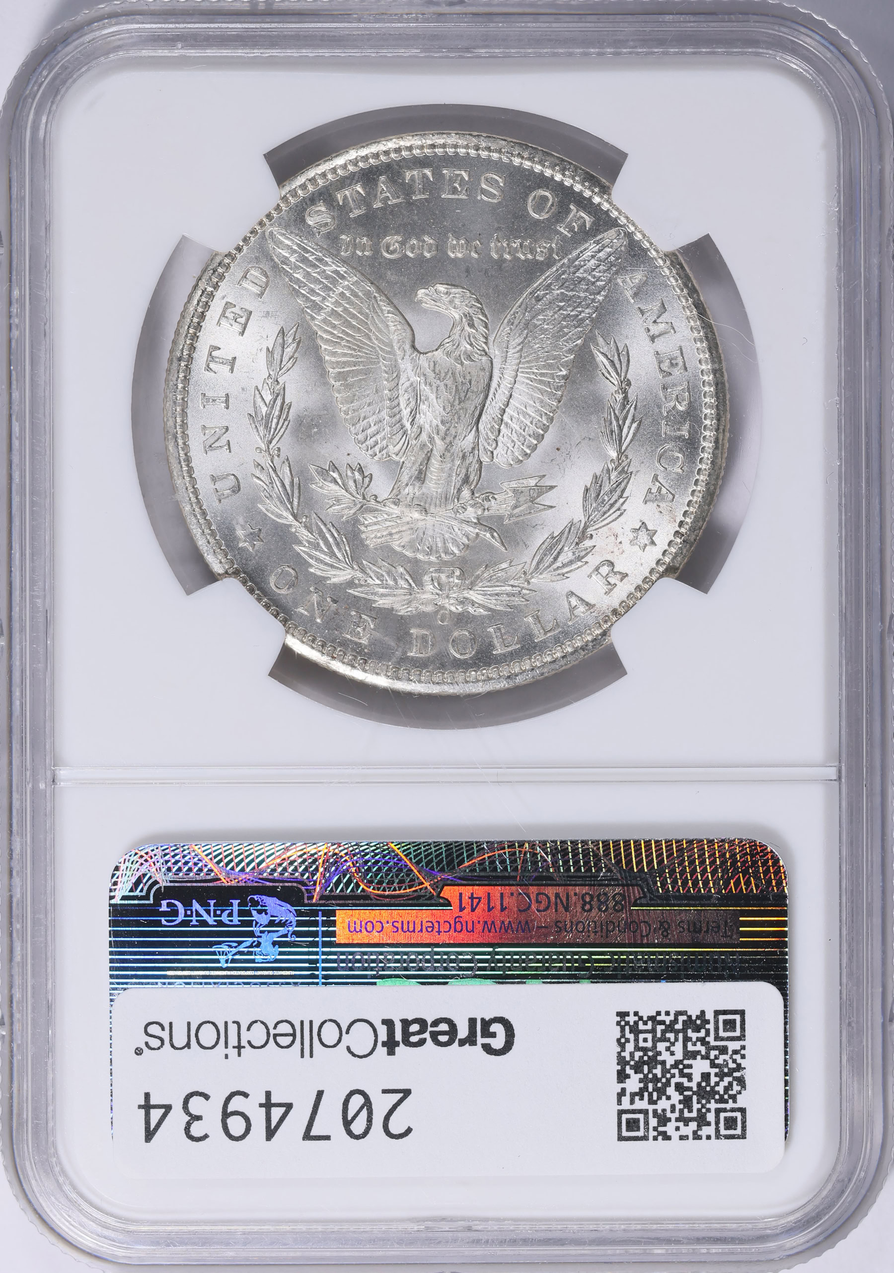 1898-O Morgan Silver Dollar NGC MS-65 (Item 2074934) | GreatCollections ...