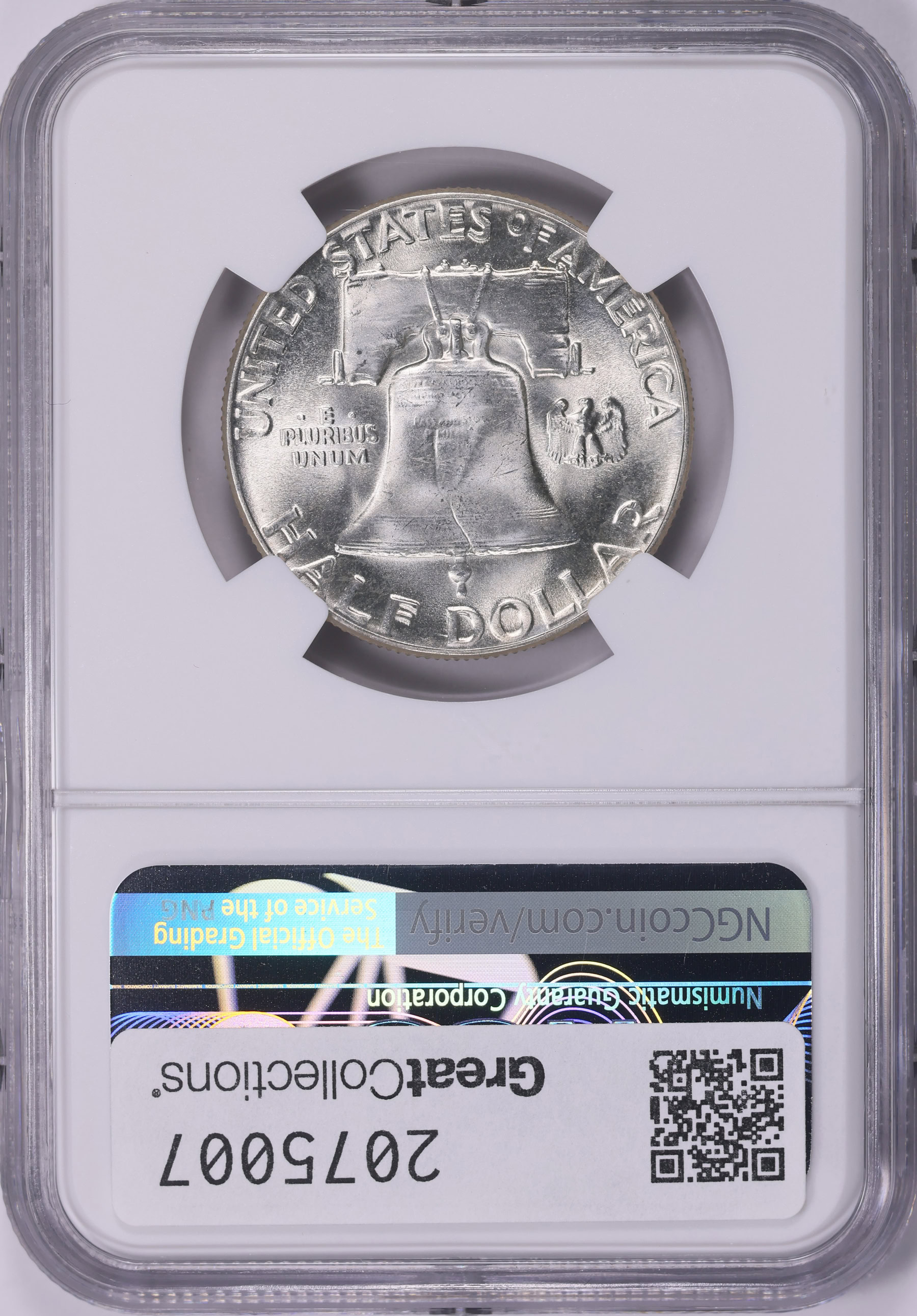 1952 Franklin Half Dollar Scarface FS-402 NGC MS-64 FBL (Item