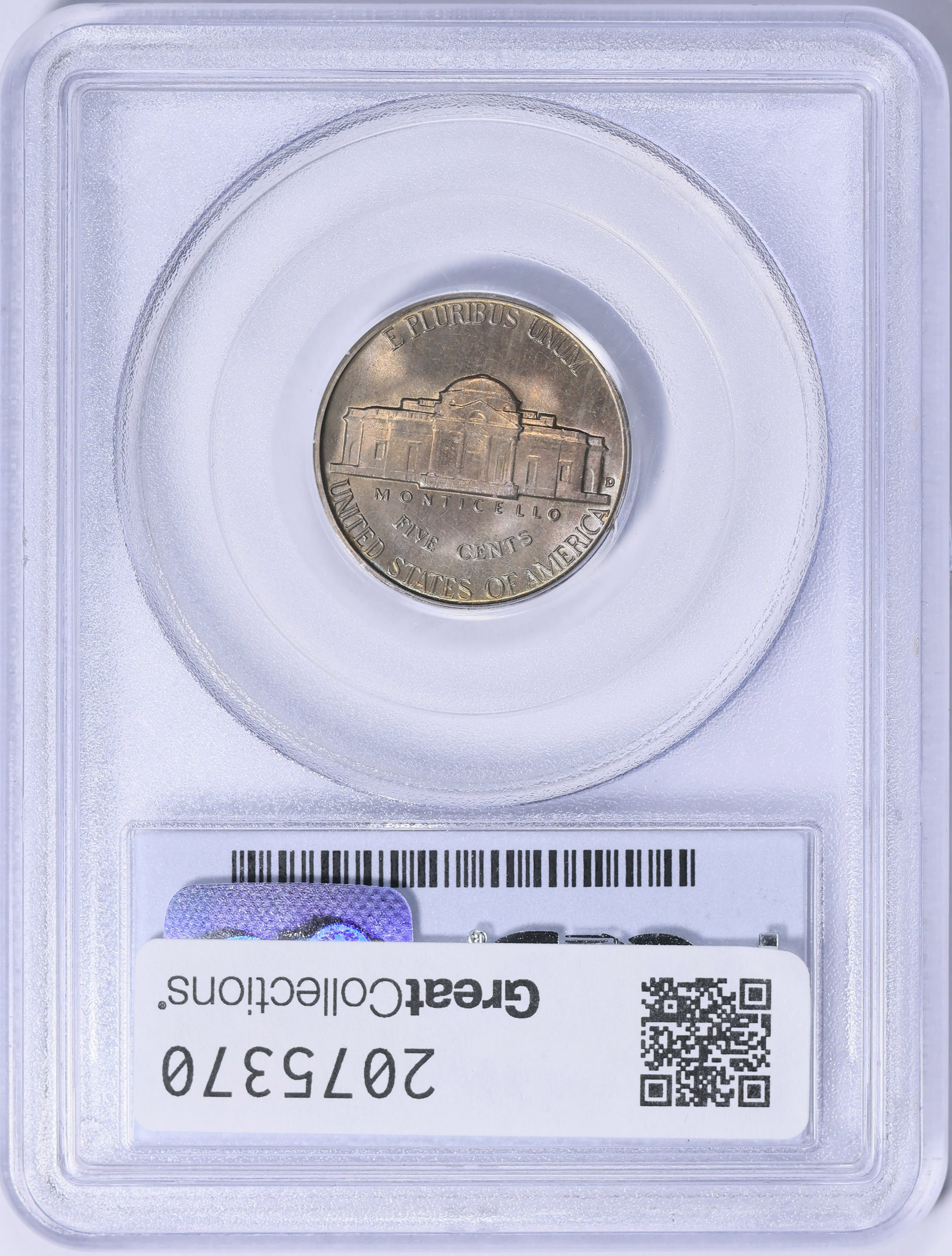 1946-D Jefferson Nickel PCGS MS-66 FS (Toned) (Item 2075370