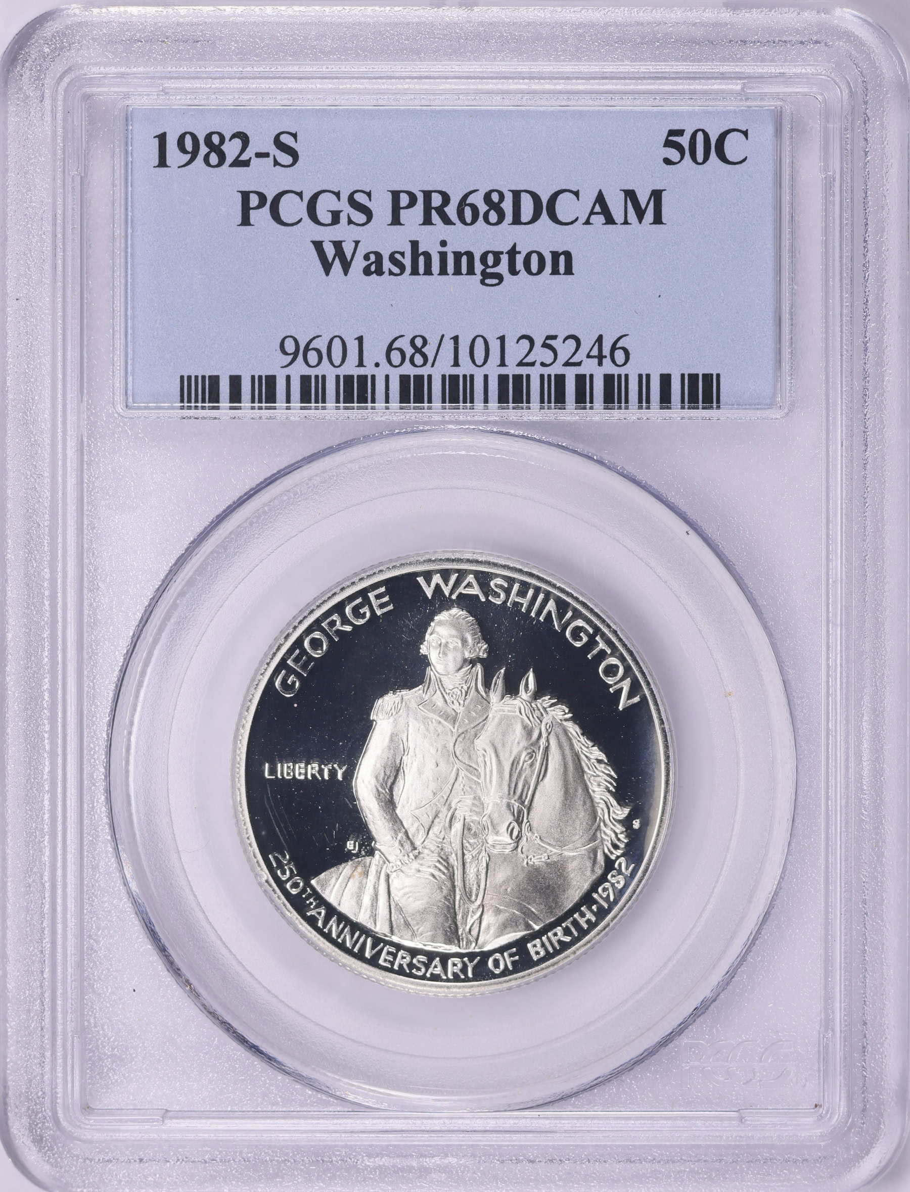 1982-S George Washington 250th Anniversary of Birth Silver Half