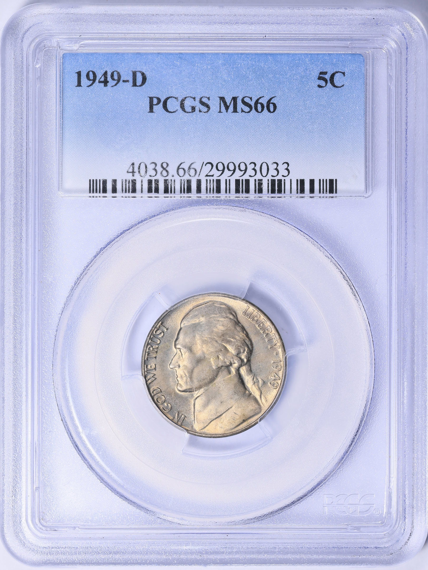 1949-D Jefferson Nickel PCGS MS-66 (Item 2075745
