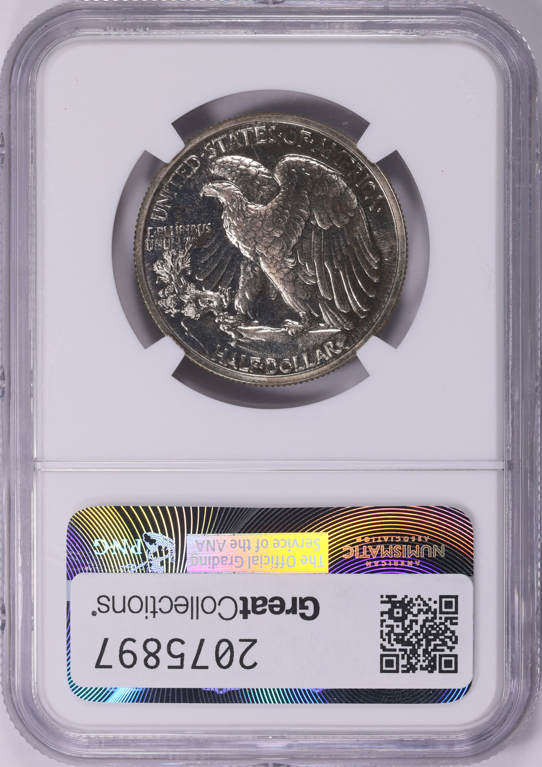 1941 Walking Liberty Half Dollar No AW NGC Proof-65+ (The