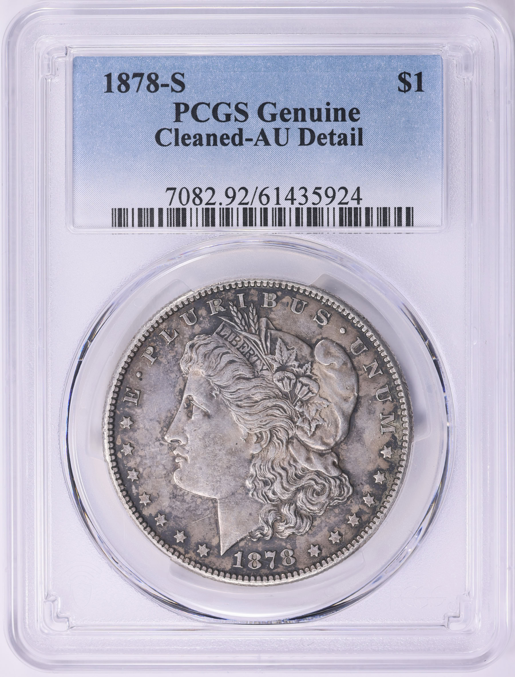 1878-S Morgan Silver Dollar PCGS Genuine AU Details (Item 2076132