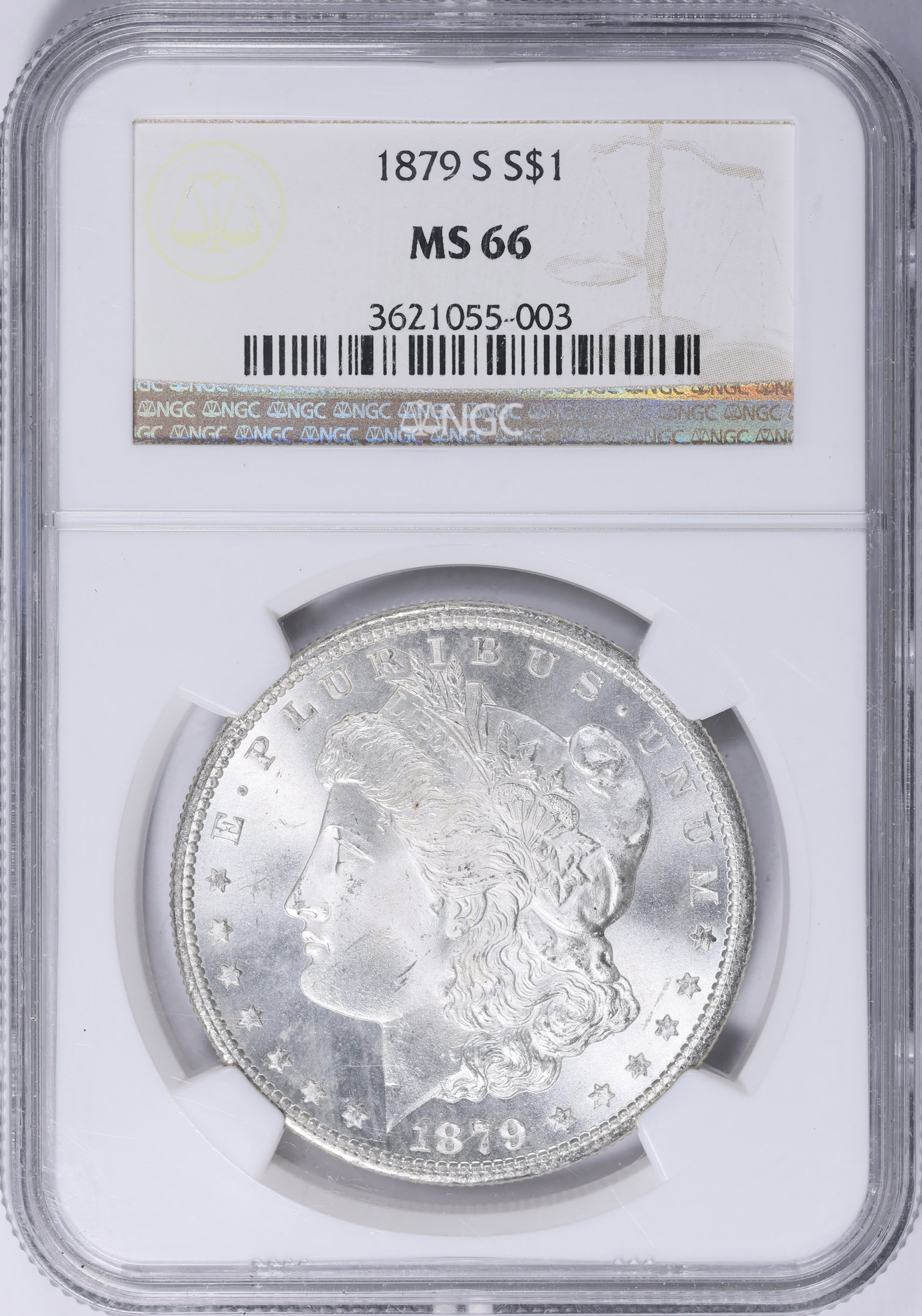 1879-S Morgan Silver Dollar NGC MS-66 (Item 2077492