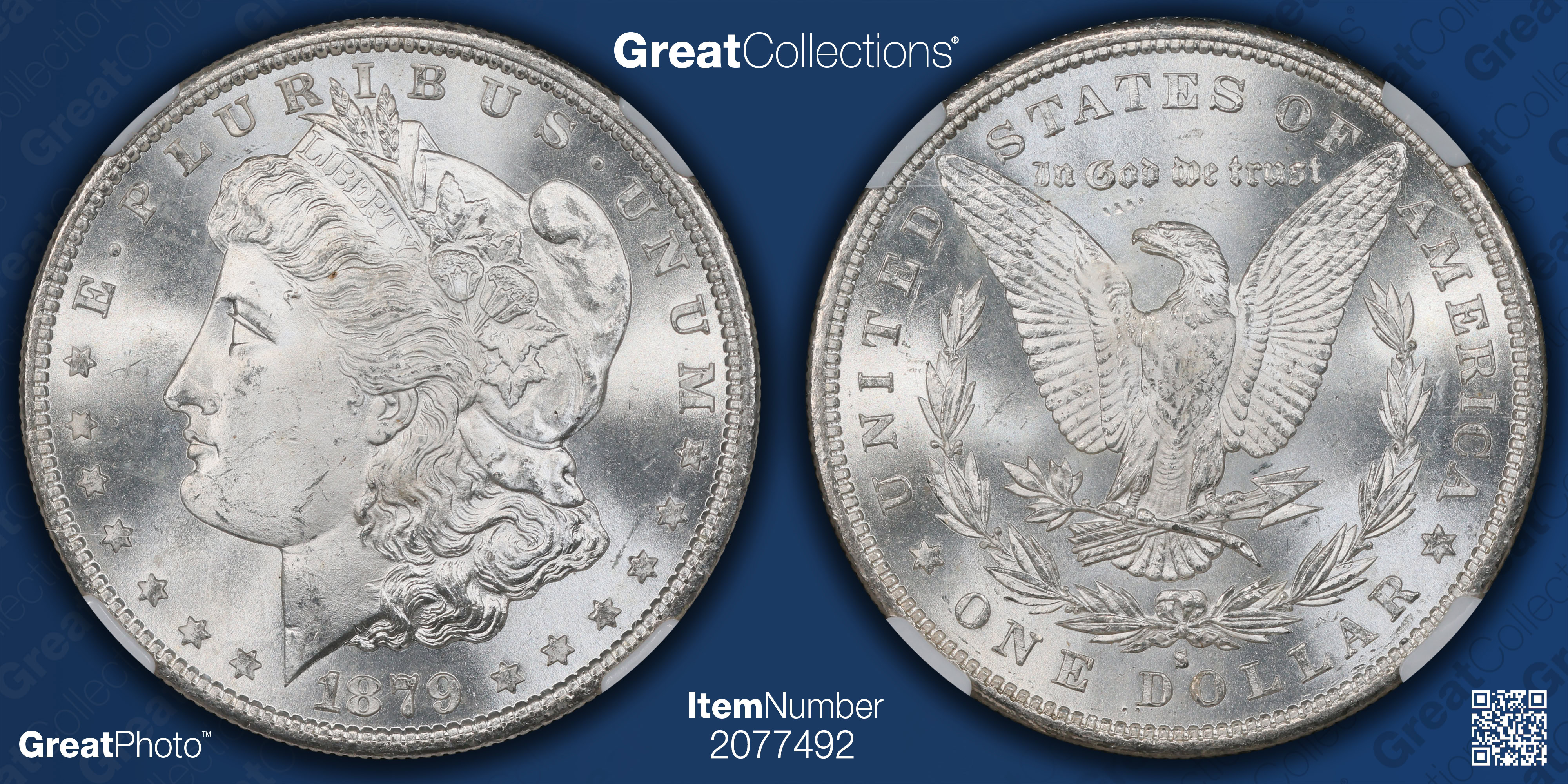 1879-S Morgan Silver Dollar NGC MS-66 (Item 2077492