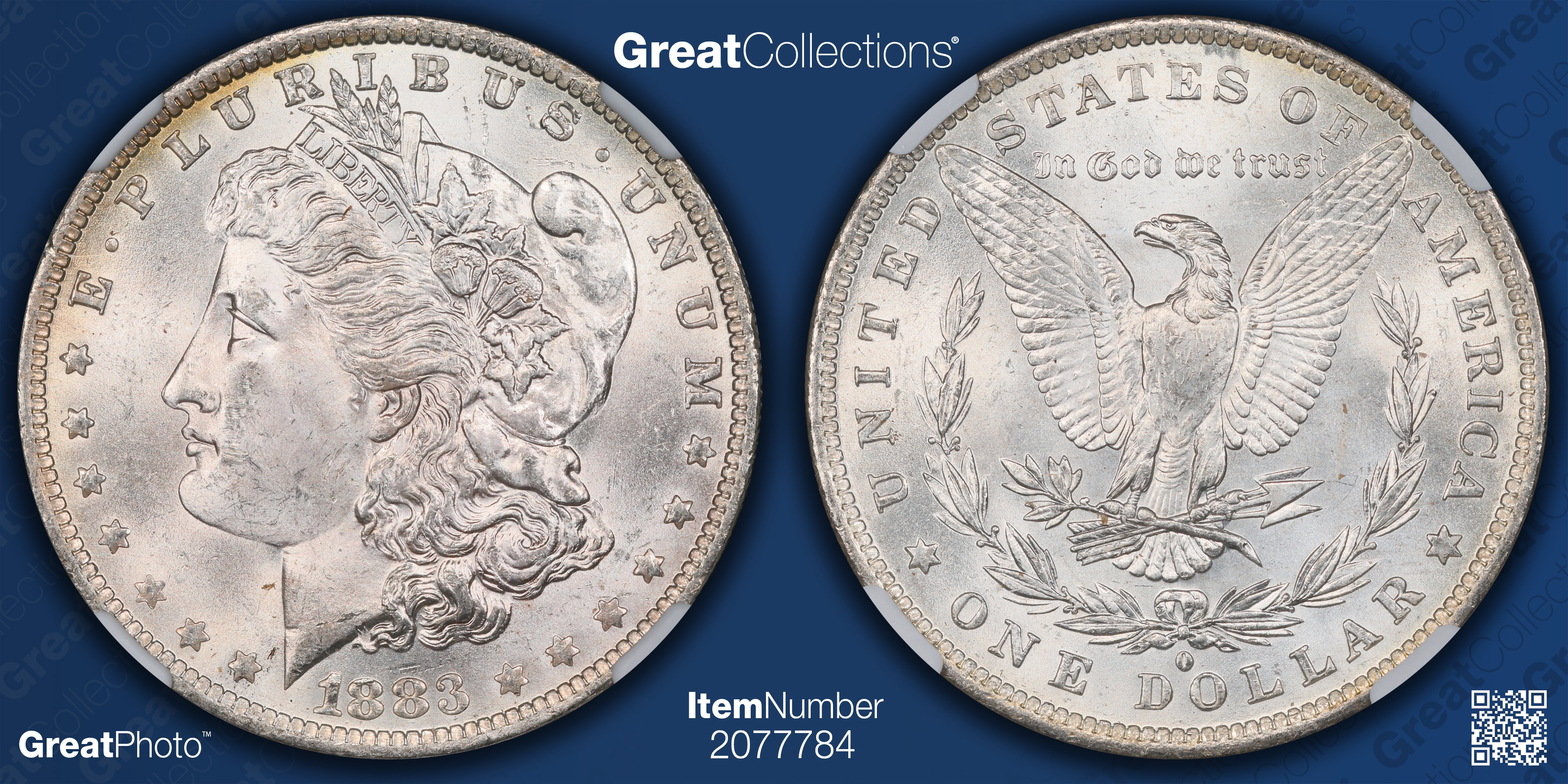 1883-O Morgan Silver Dollar NGC MS-62 (Item 2077784