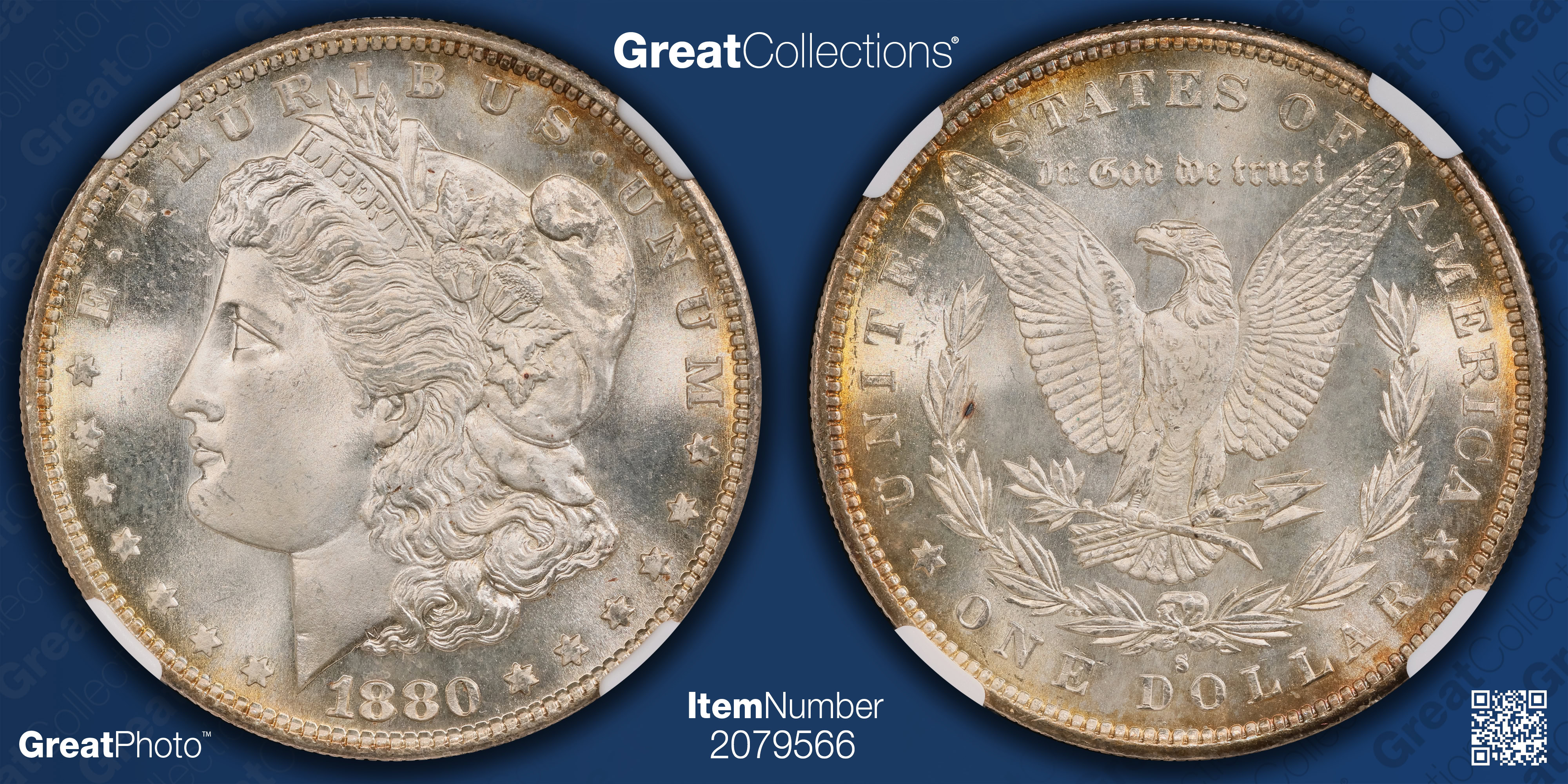 1880-S Morgan Silver Dollar 8/7 Medium S VAM-12 *Hitlist-40* NGC