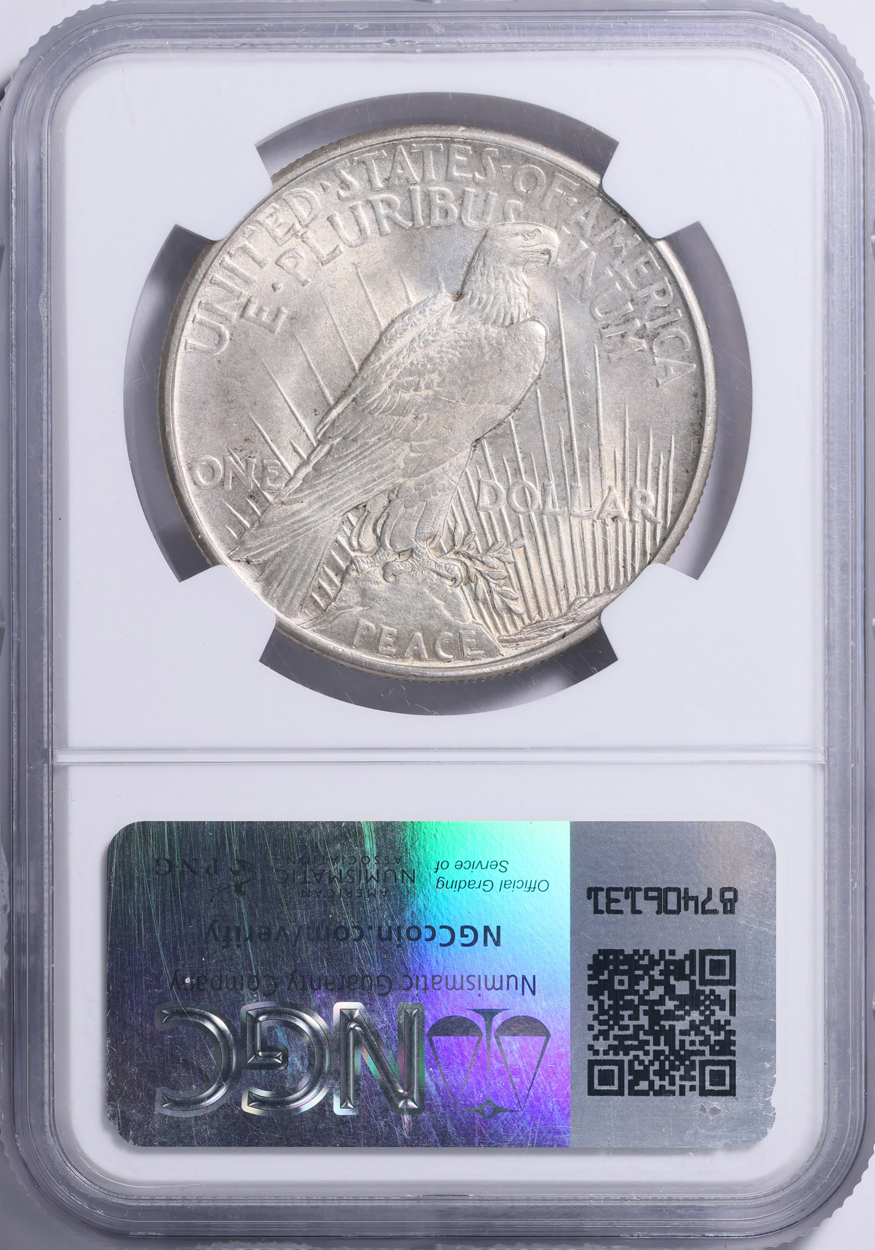 1921 Peace Silver Dollar High Relief NGC MS-63 (Item 2079849