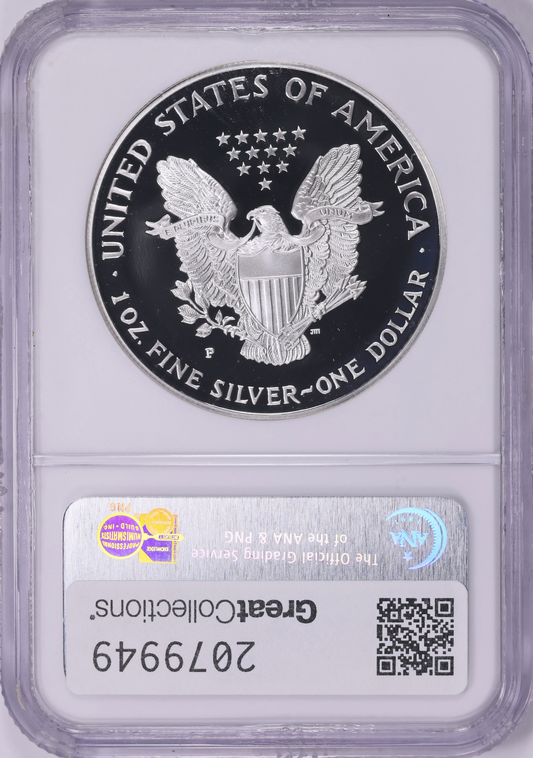 1998-P $1 Silver Eagle NGC Proof-70 UC (Item 2079949