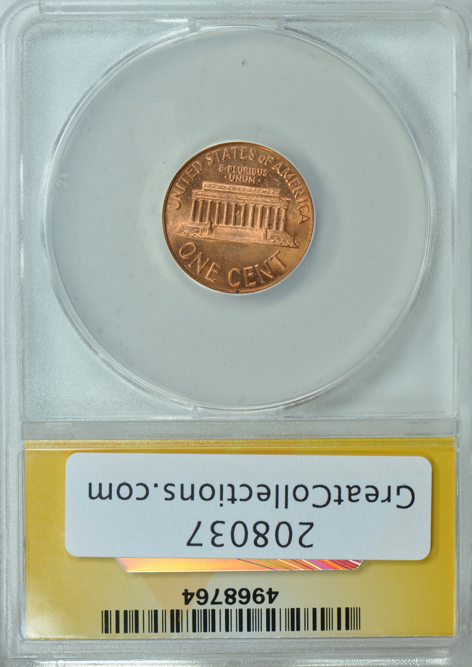 1968-D Lincoln Cent Doubled Die Reverse FS-801 Die 1 1DO-001 ANACS