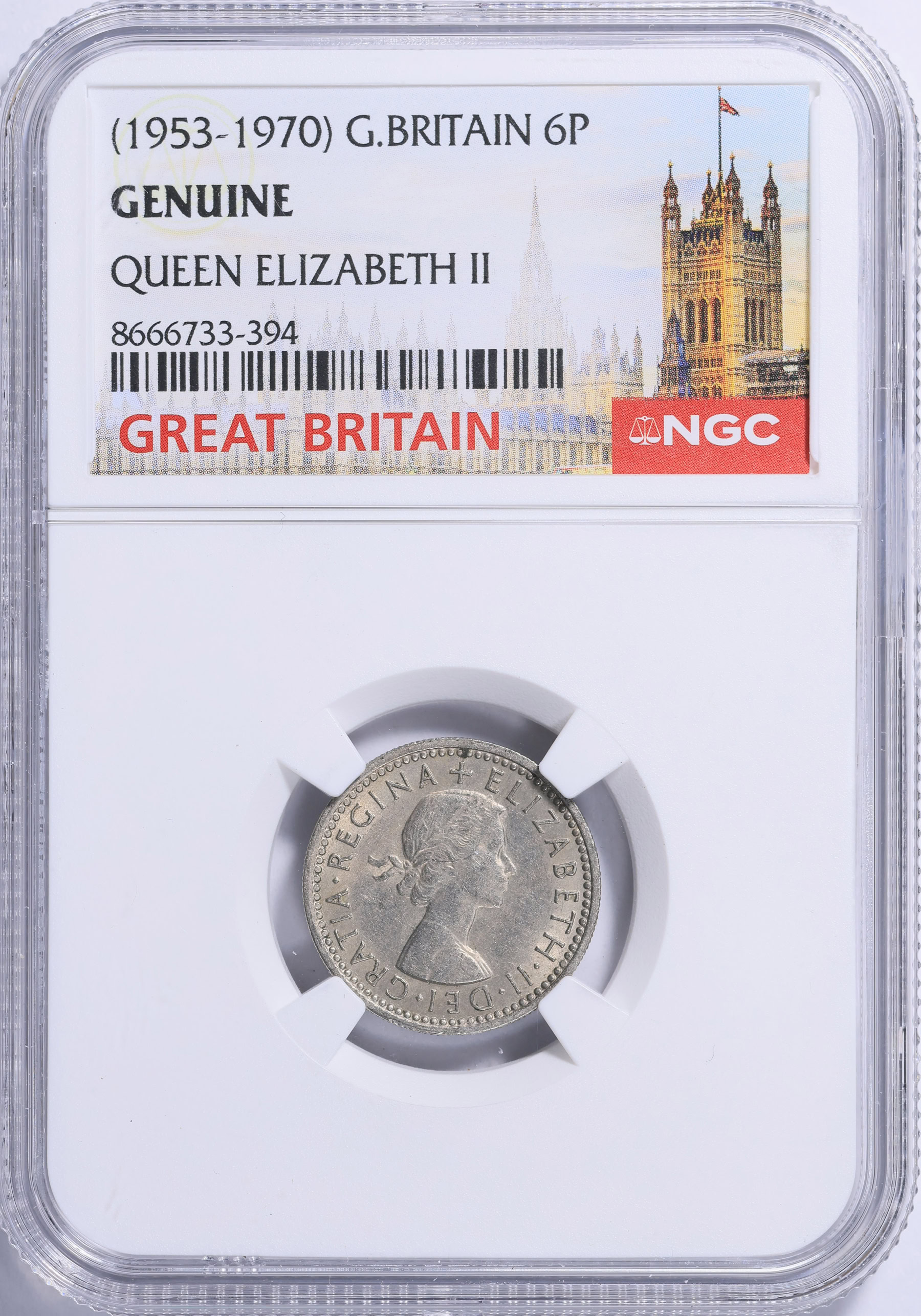 Great Britain 1962 6 Pence KM-903 NGC Genuine (Item 2080525