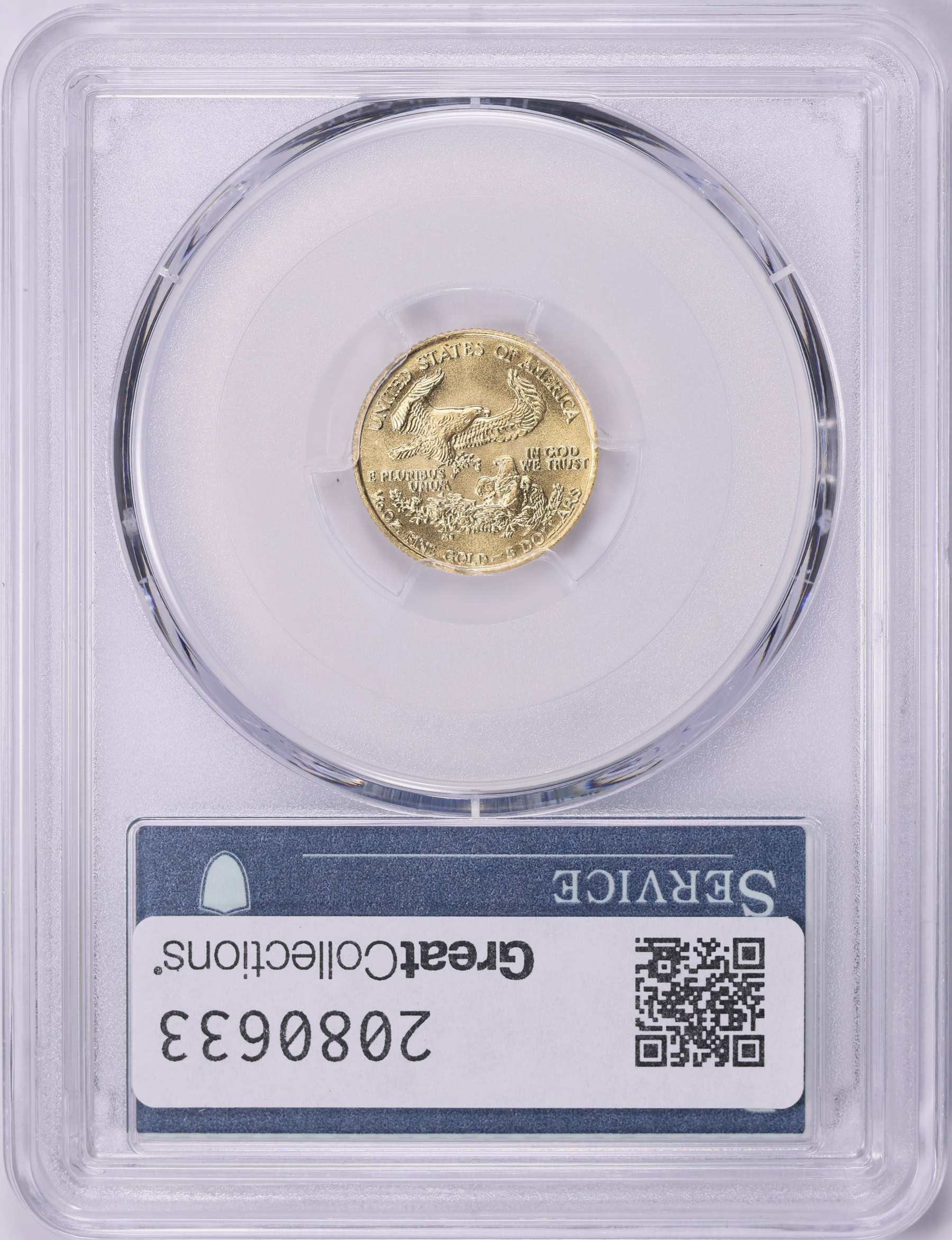 1986 $5 Tenth-Ounce Gold American Eagle PCGS MS-69 (OGH 35th