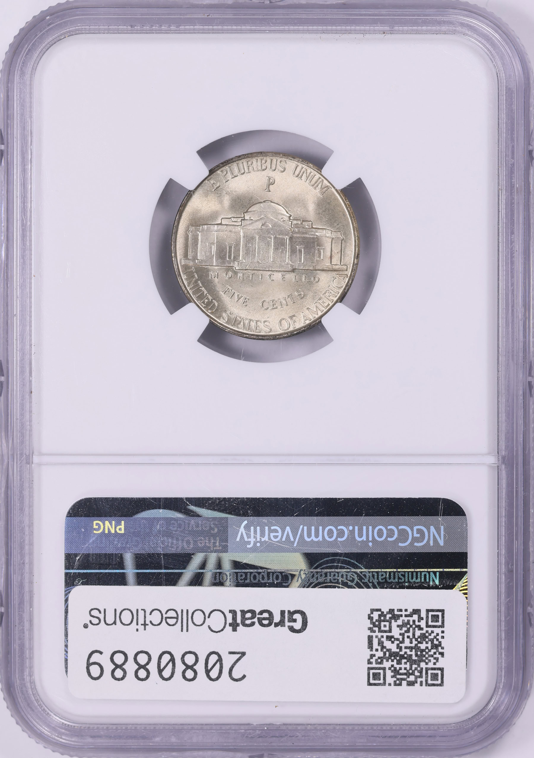 1942-P Jefferson Nickel NGC MS-67 (Item 2080889