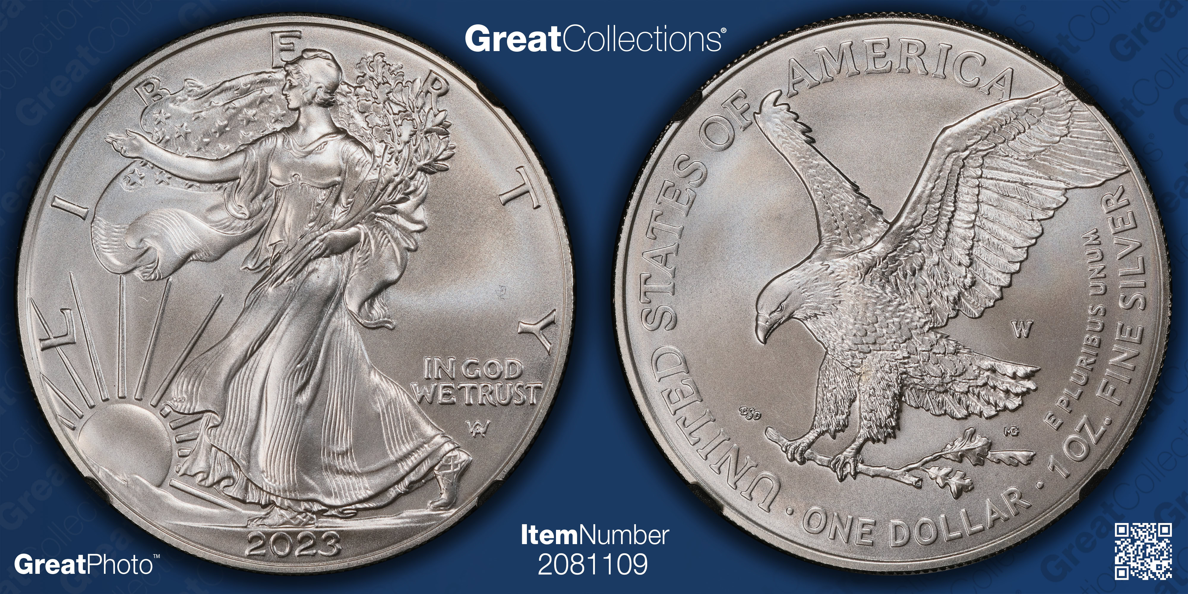 2023-W $1 Silver Eagle Burnished NGC MS-70 (Anna Escobedo Cabral