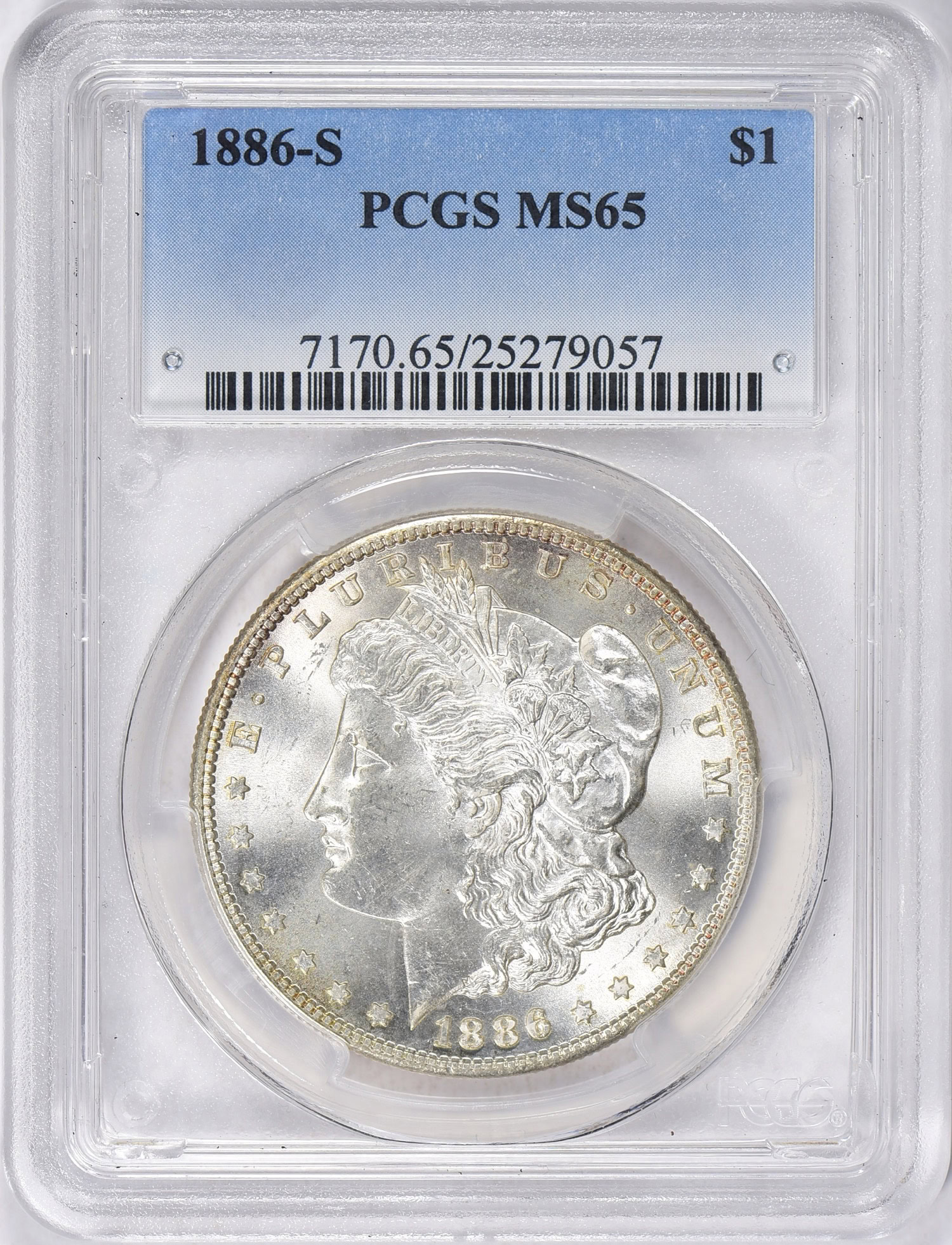 1886-S Morgan Silver Dollar PCGS MS-65 (Item 2081449