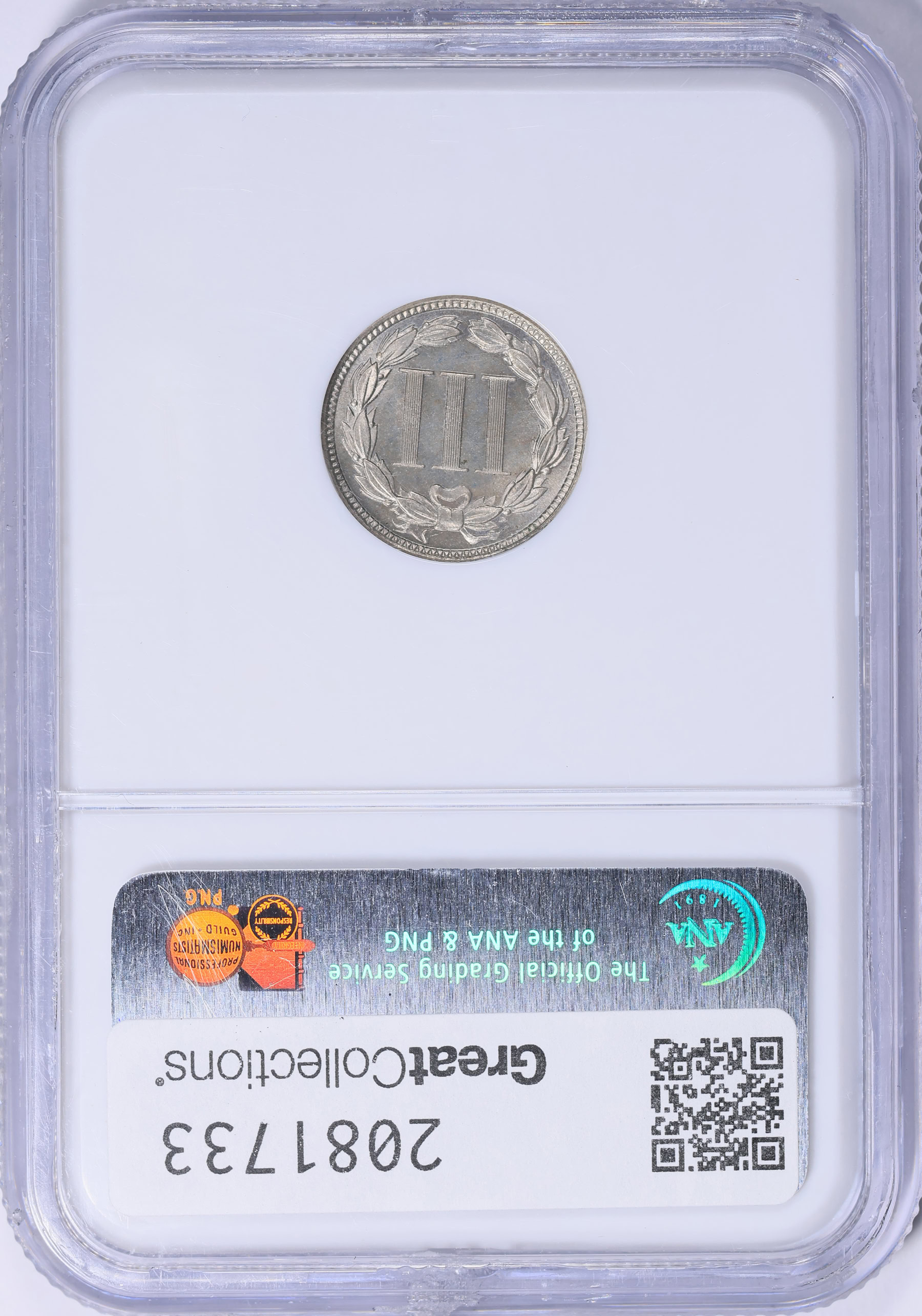 1882 Nickel Three-Cent Piece NGC Proof-65 (CAC Green) (Item