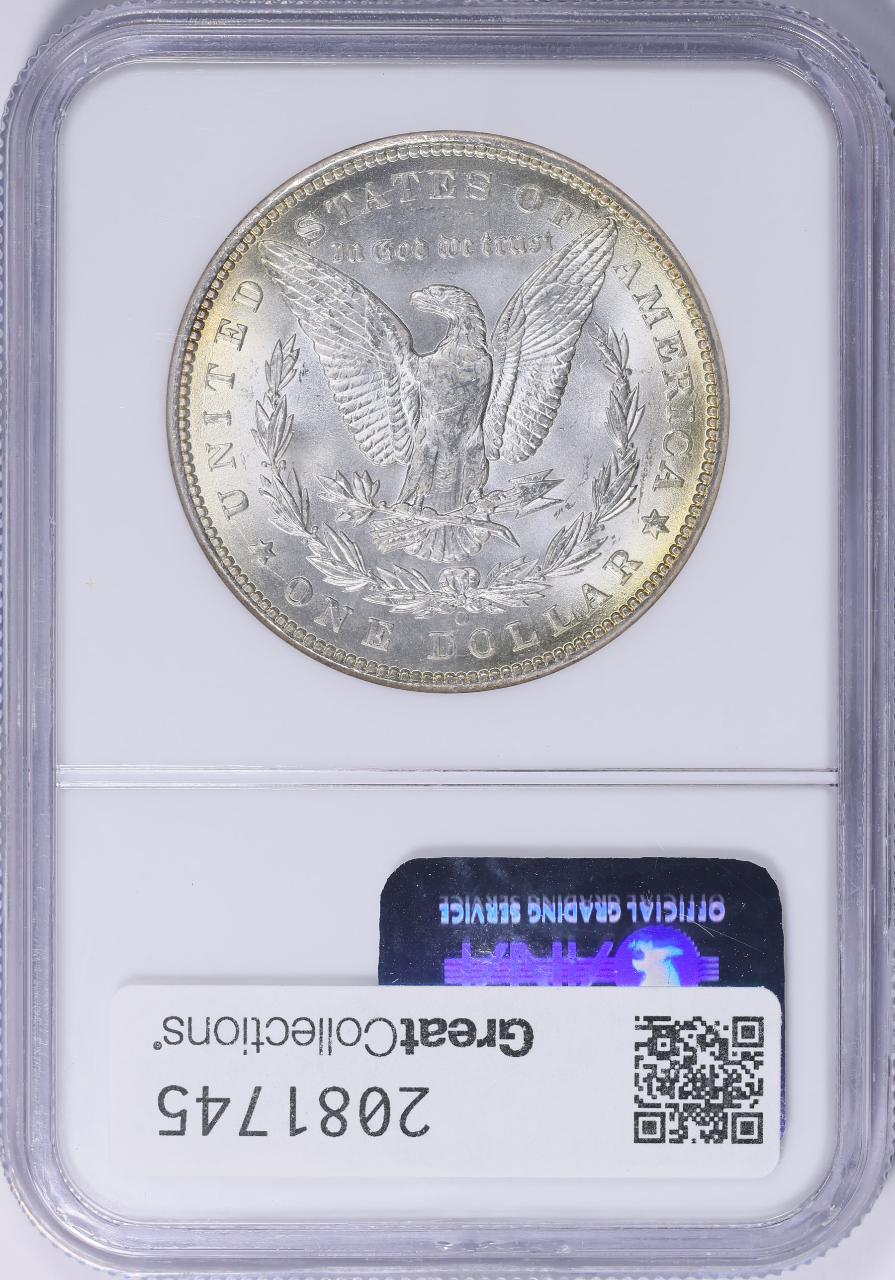 1899-O Morgan Silver Dollar NGC MS-64 (Toned) (Item 2081745