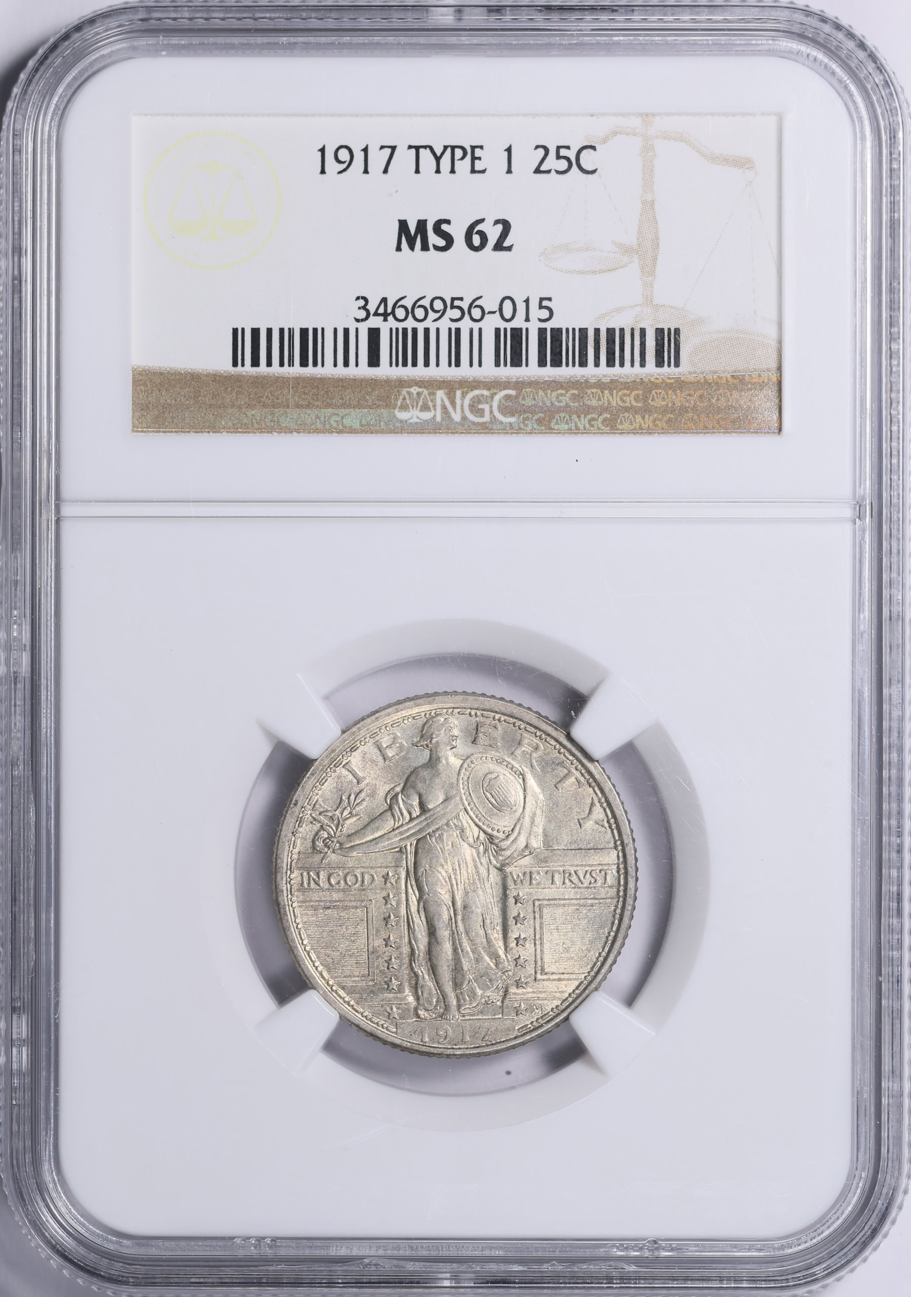 1917 Standing Liberty Quarter Type 1 NGC MS-62 (Item 2081754