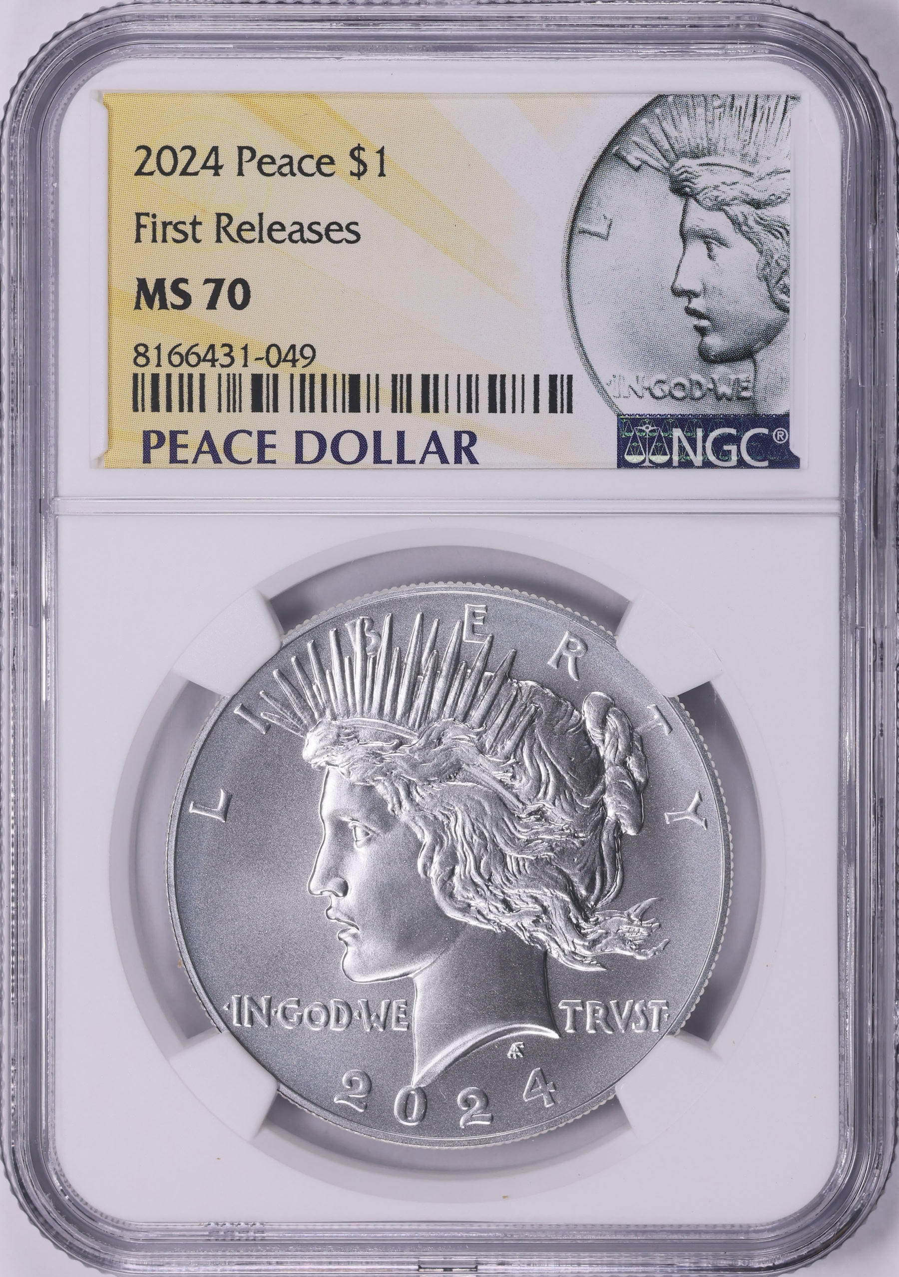 2024 Peace Silver Dollar First Releases NGC MS-70 | NGC Cert