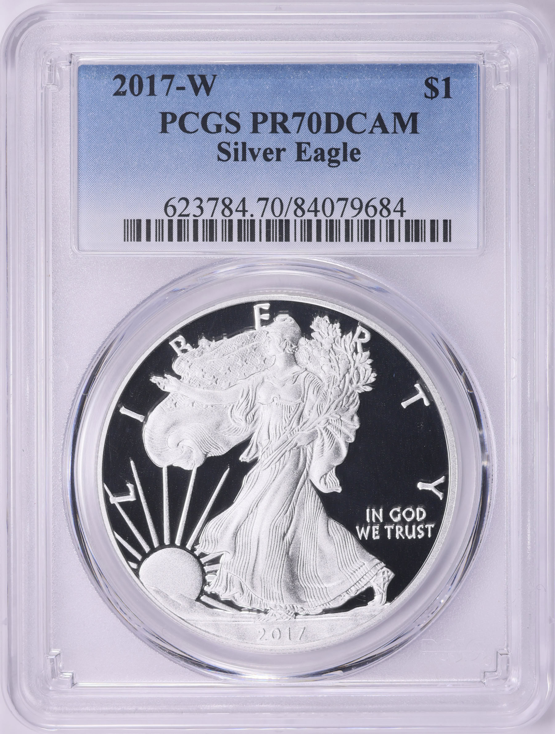 2017-W $1 Silver Eagle PCGS Proof-70 DCAM (Item 2082332