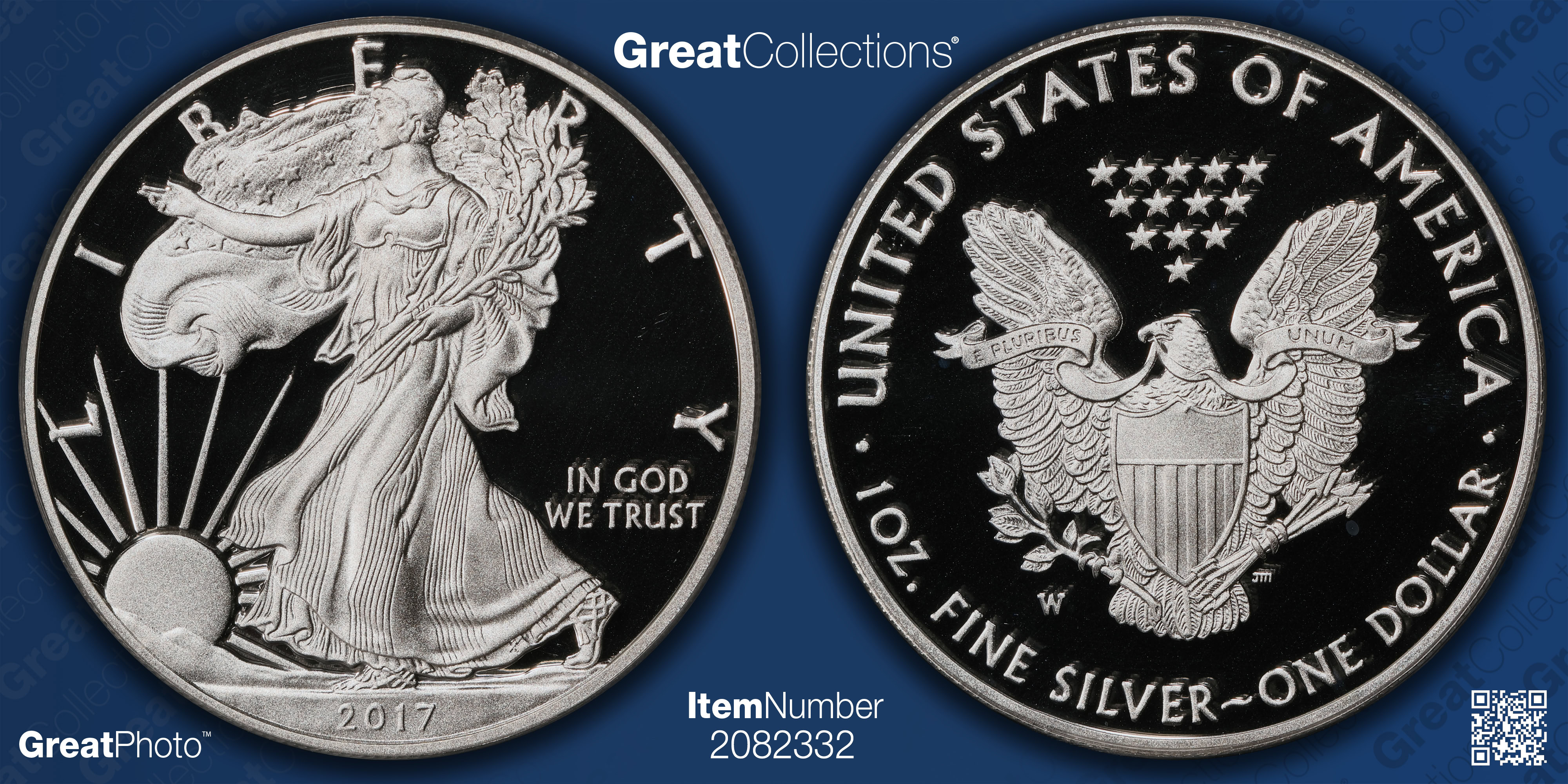 2017-W $1 Silver Eagle PCGS Proof-70 DCAM (Item 2082332