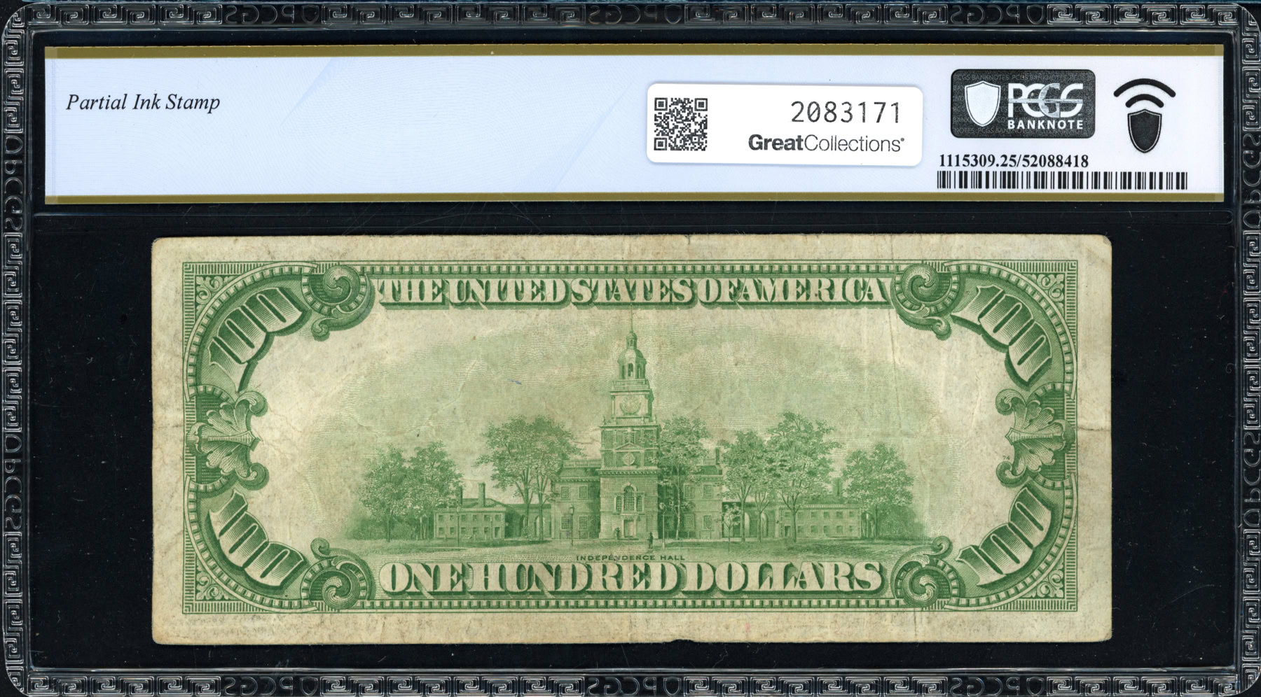 Fr. 2152-Algs Light Green (AA Block) 1934 $100 Boston Federal Reserve ...