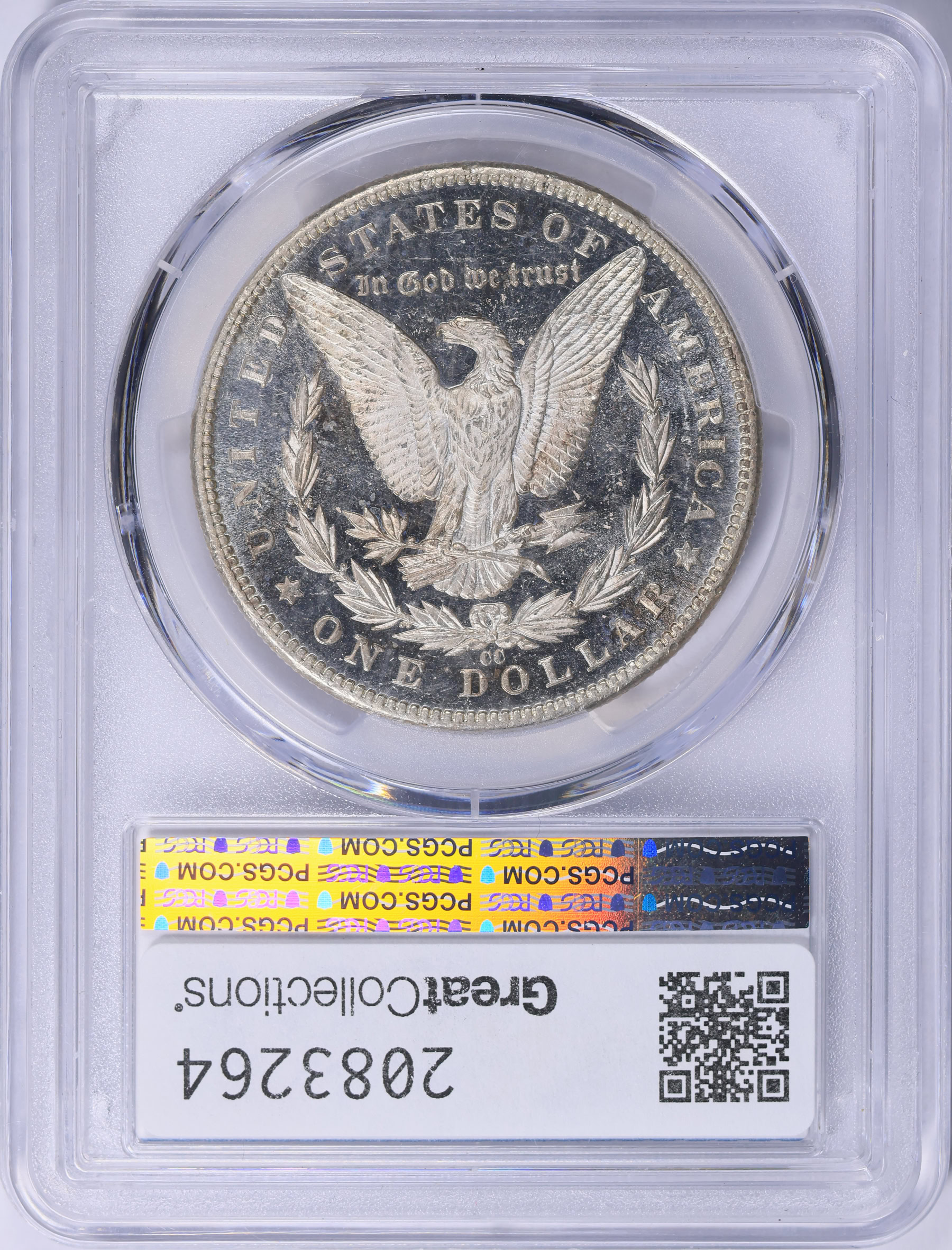 1889-CC Morgan Silver Dollar PCGS MS-63+ DMPL (CAC Green) (Bender